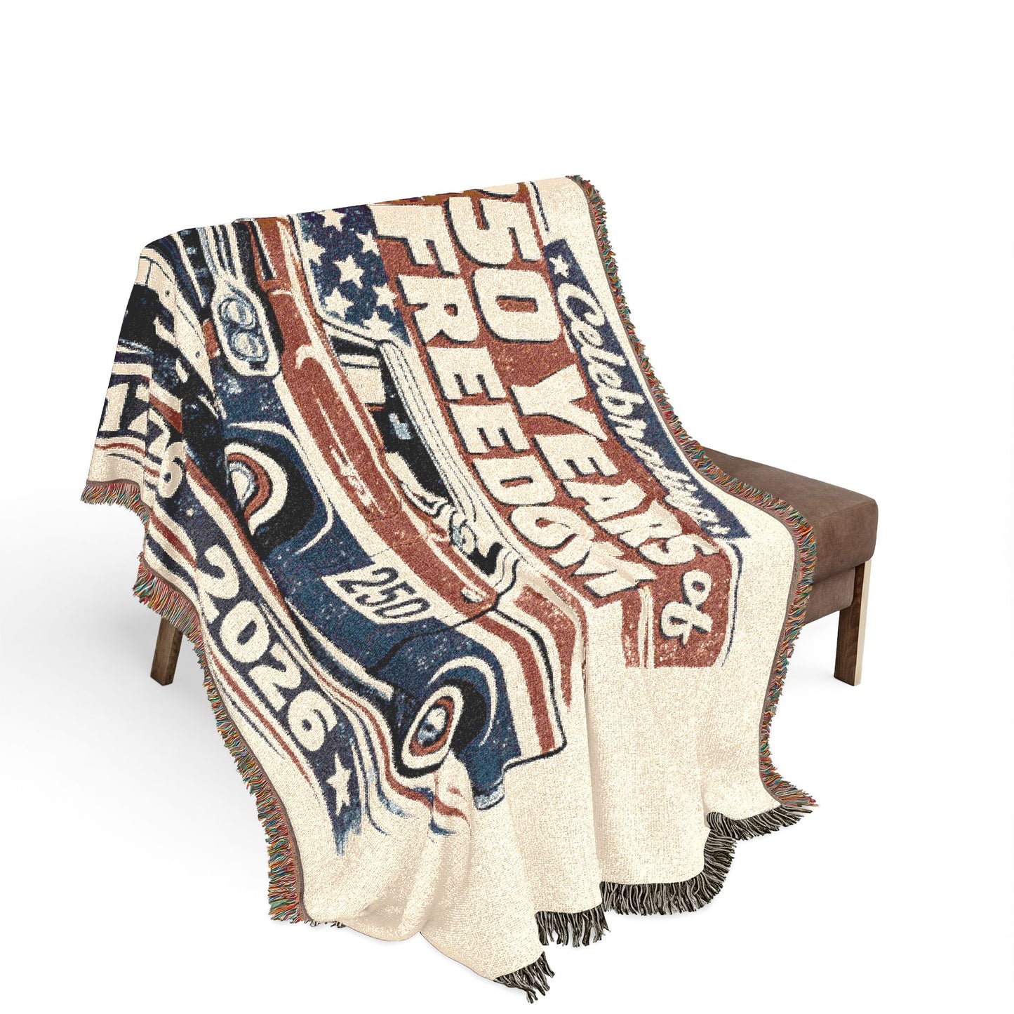 Ford F100 Pickup Woven Throw Americana Patriotic Blanket | Automotive Home Decor | Collector Gift | Fathers Day Gift | Car Lover Gift