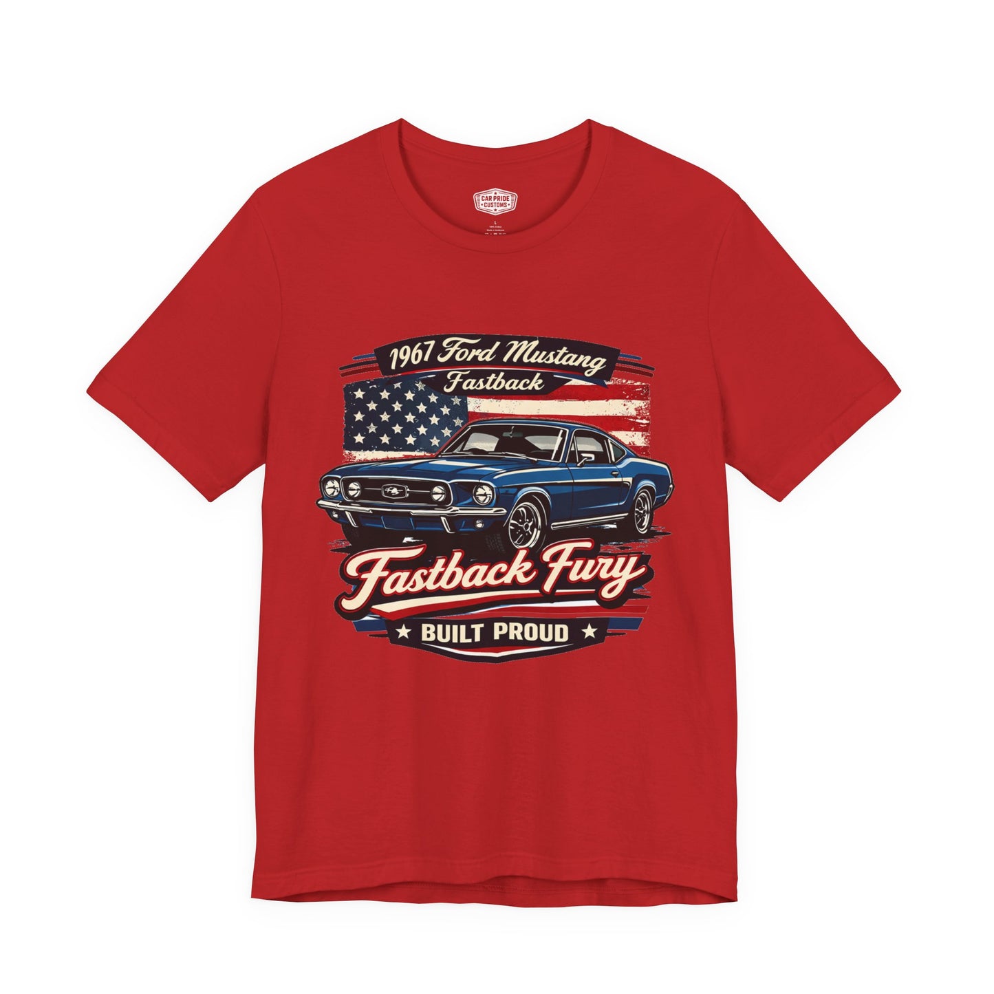 1967 Ford Mustang Fastback Pride - Premium Tee