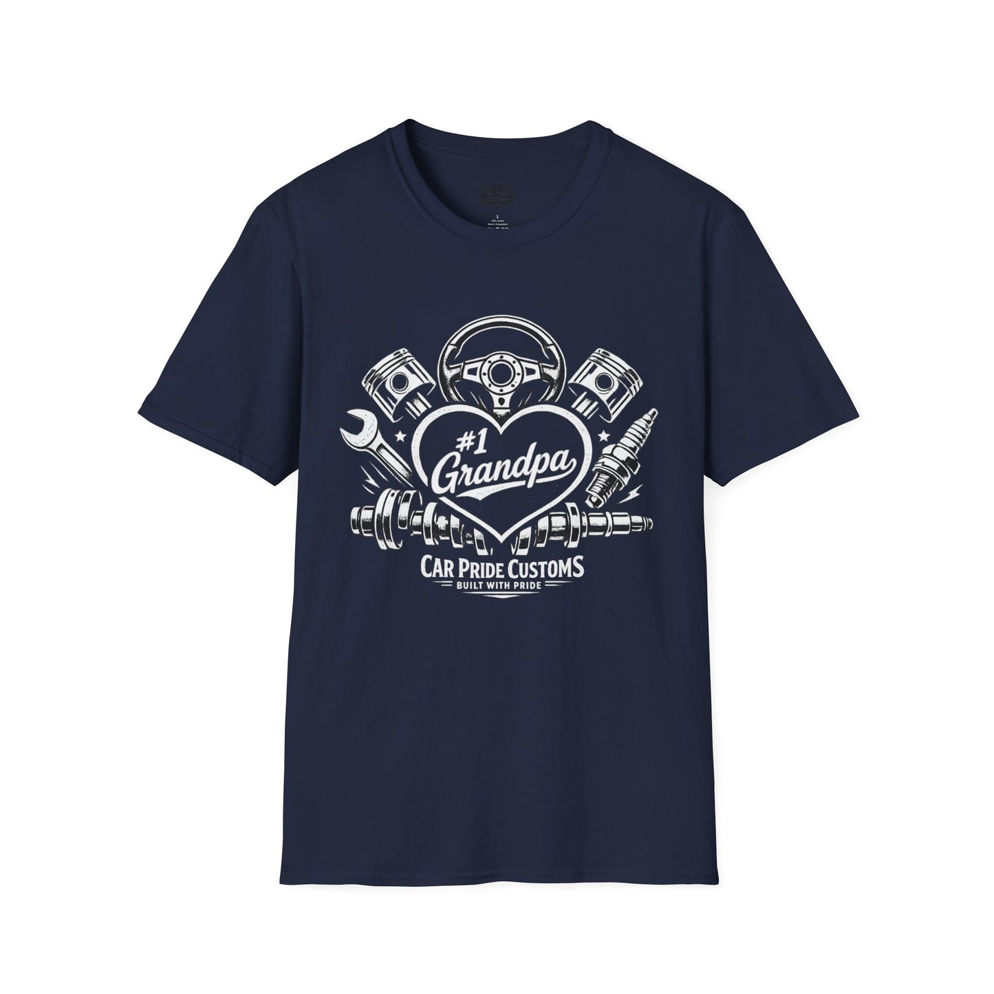#1 Grandpa Car Shirt | Father’s Day Gift | Car Lover Shirt | Automotive Tee