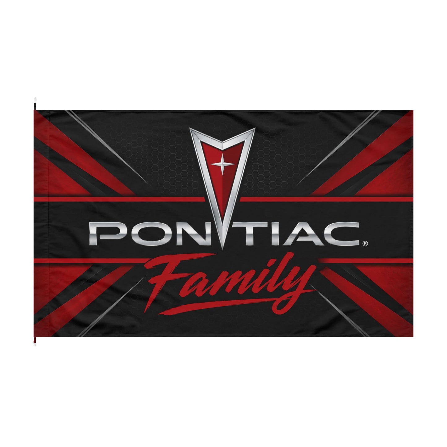 Pontiac Family Flag | Pontiac Garage Banner | Muscle Car Enthusiast Decor| 60"x36"