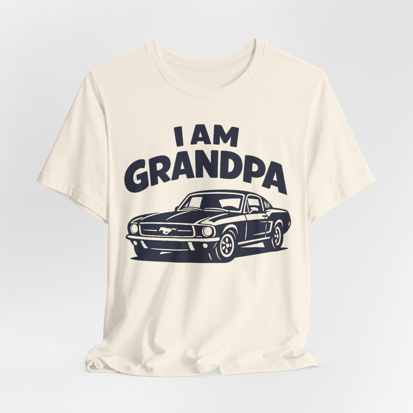 Funny Car T-Shirt | Classic Car Grandpa T-Shirt| Grandpa Car Lover Gift | 1968 Ford Mustang | I am Grandpa