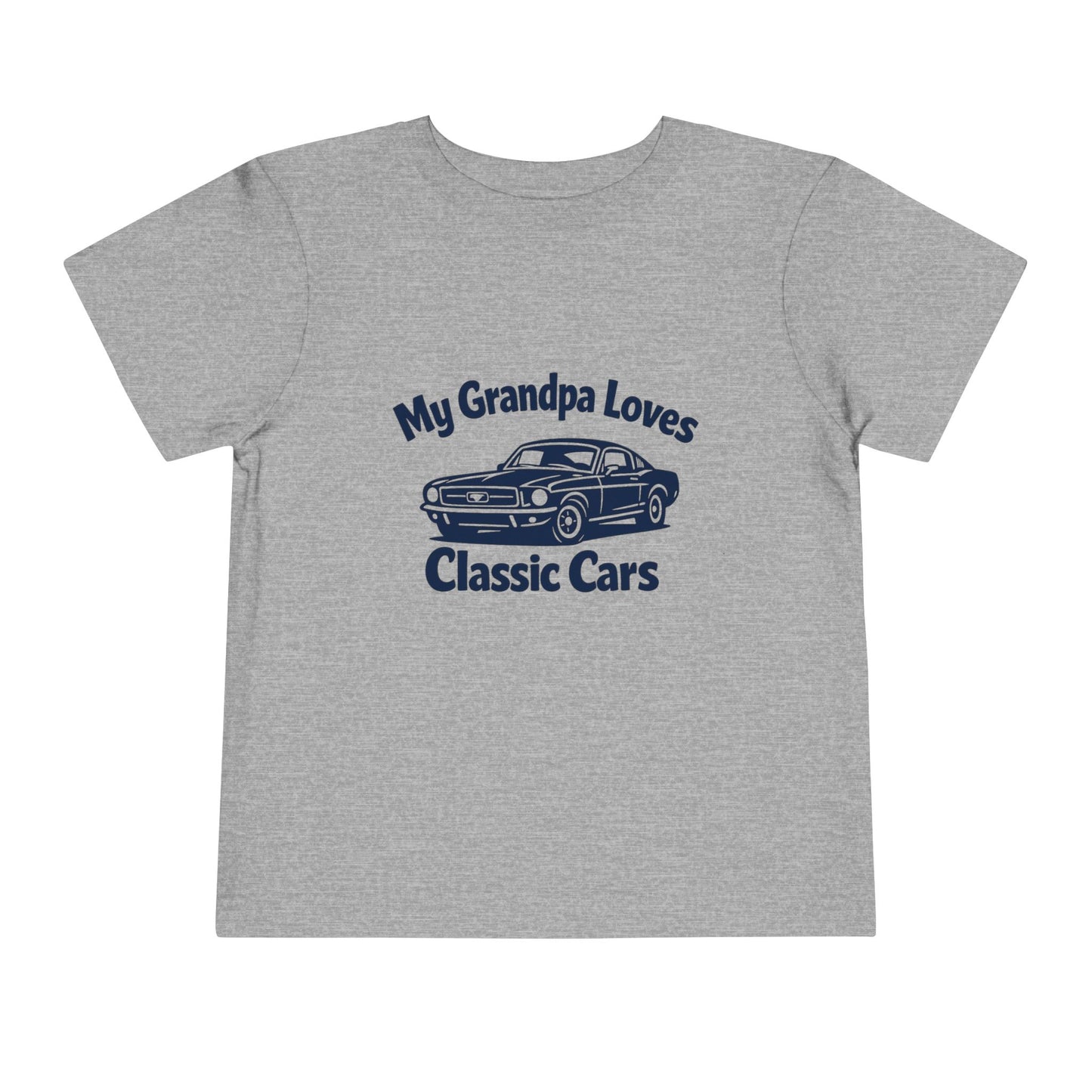 Funny Car T-Shirt | Classic Car Toddler T-Shirt| Grandpa Car Lover Gift | 1968 Ford Mustang | Grandpa Likes Cars