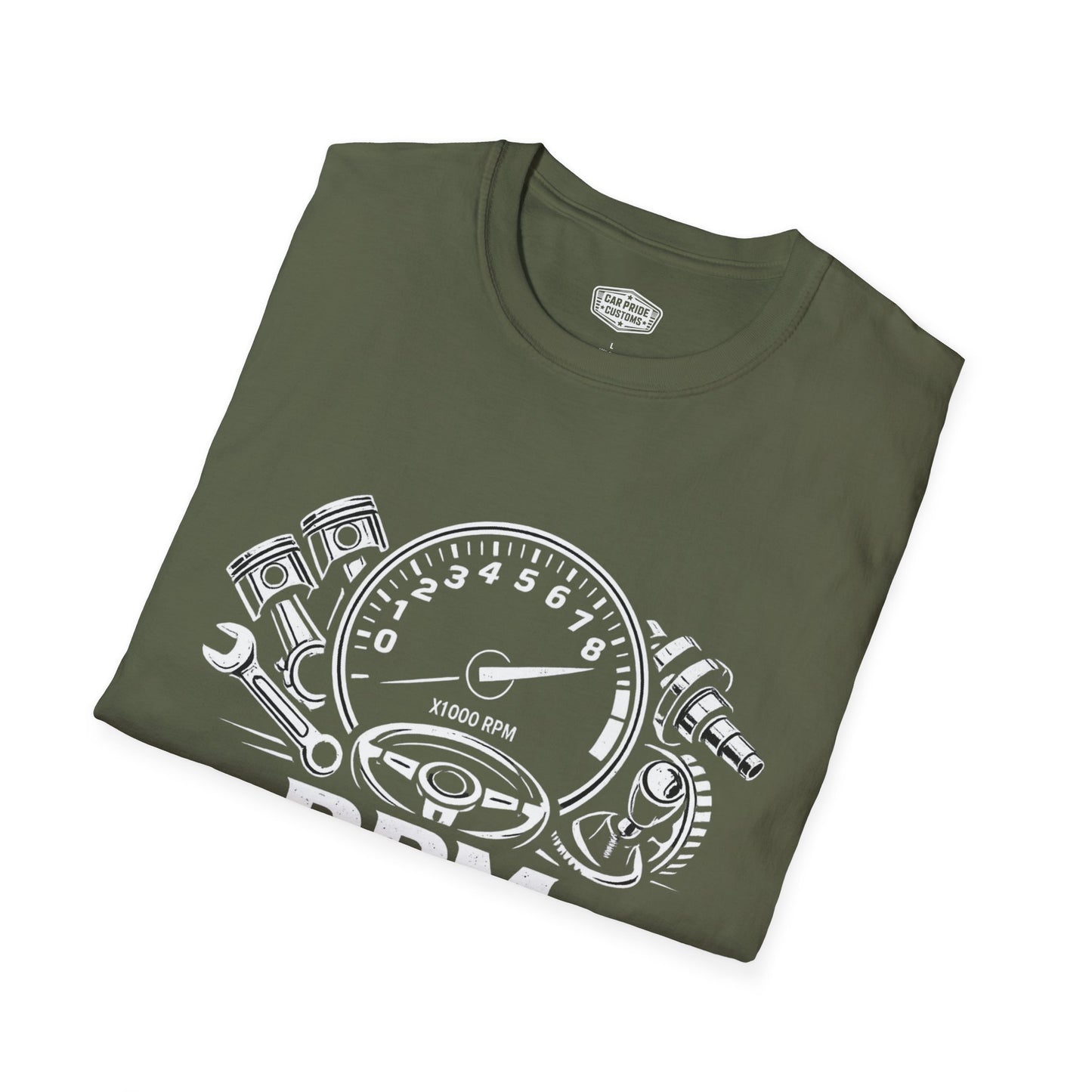 RPM Retirement Plan for Men T-Shirt | Funny Mechanic Car Guy Graphic Tee | Retirement Gift for Dad