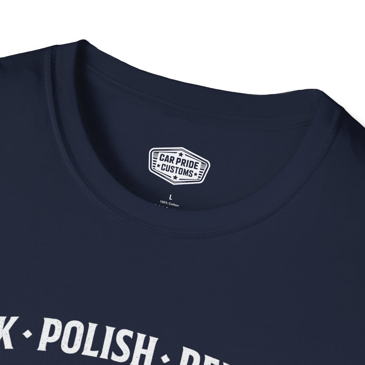 Park Polish Repeat | 1982 Corvette T-Shirt | Funny C3 Car Show Graphic Tee | Chevrolet Corvette Shirt
