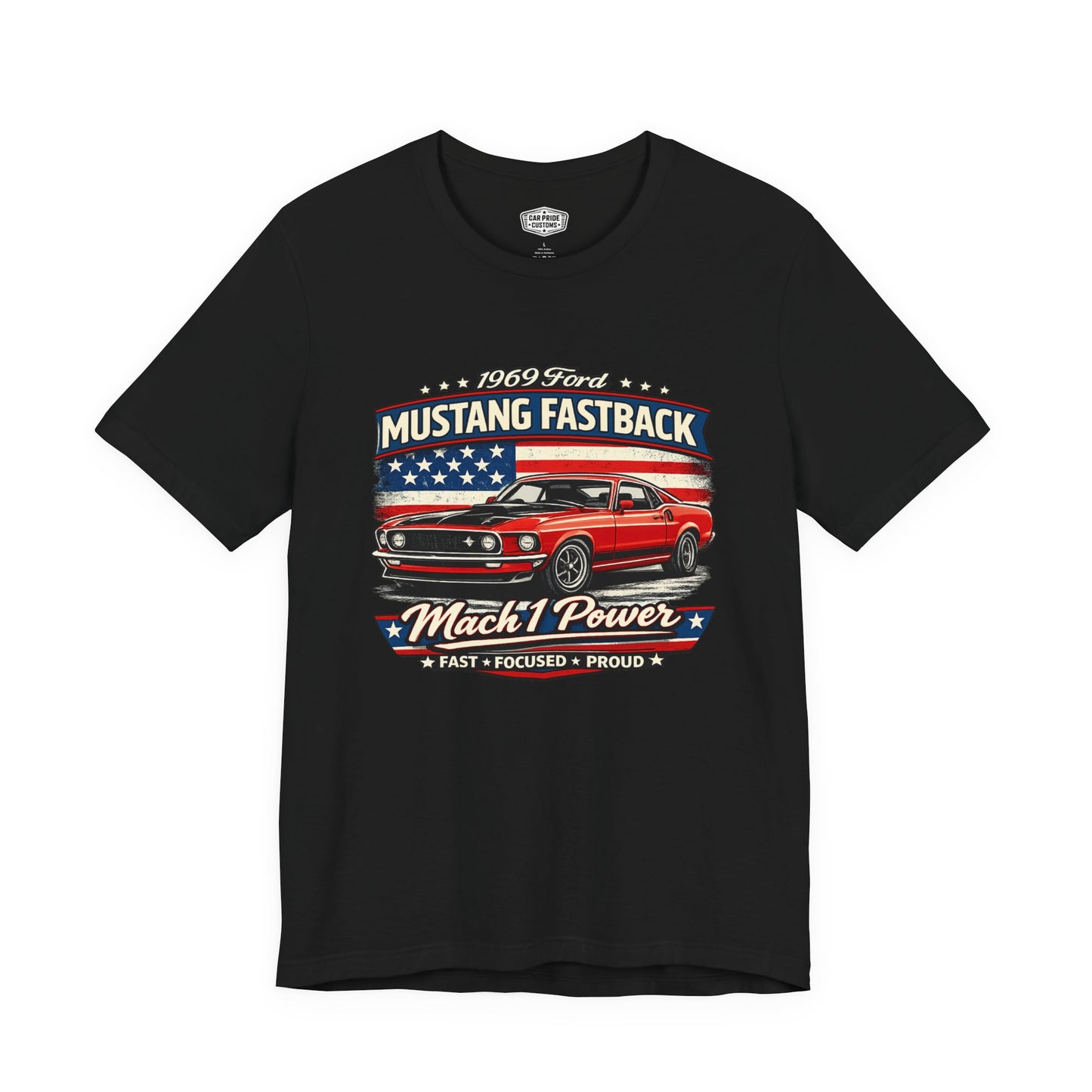 1969 Ford Mustang Fastback Mach 1 Pride - Premium Tee