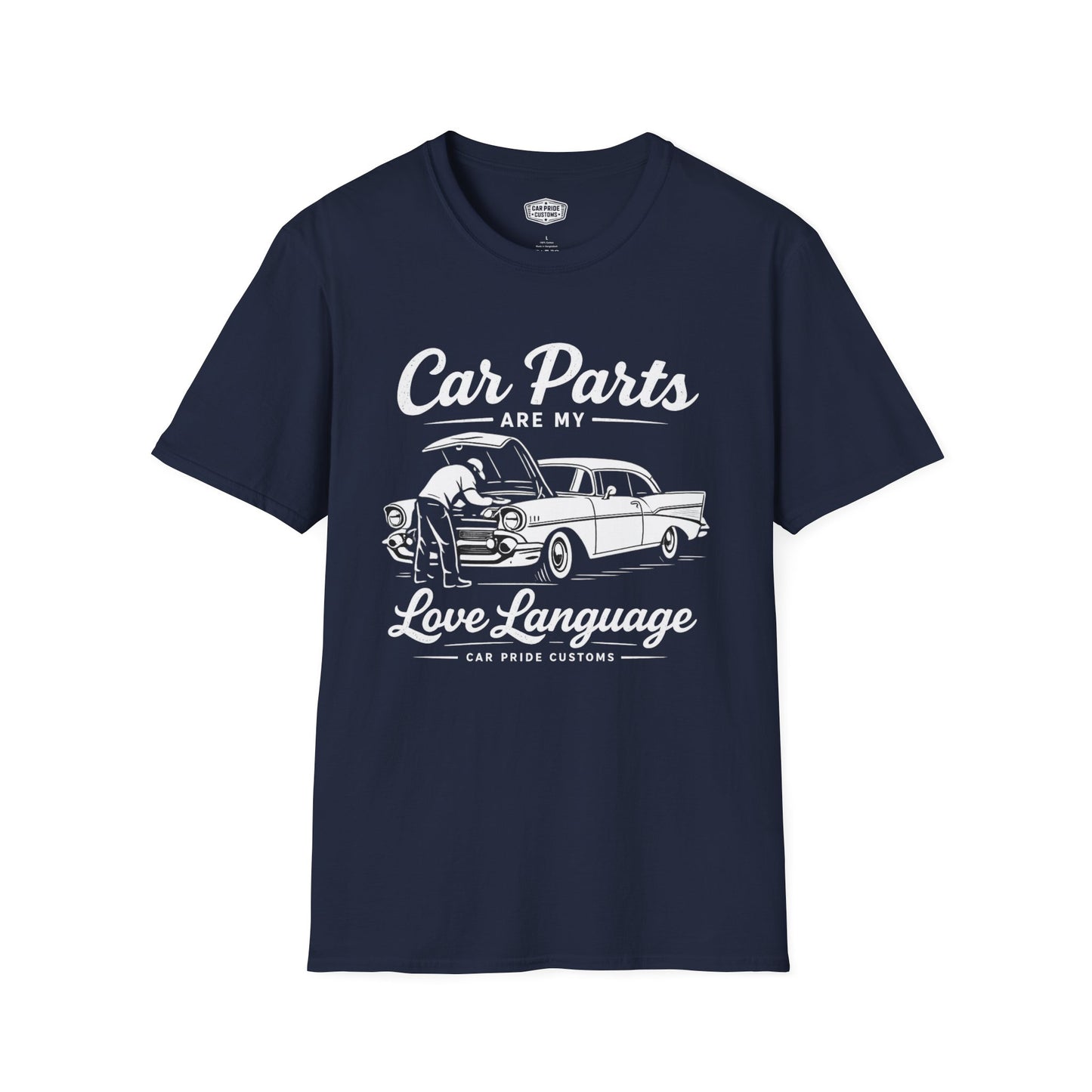 Funny Car T-Shirt | Car Guy Gift | Mechanic Shirt | 1957 Chevrolet Bel Air |Car Parts