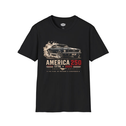 USA 250 Mustang Shirt | USA 250th Anniversary Gift | Classic Car Lover Shirt