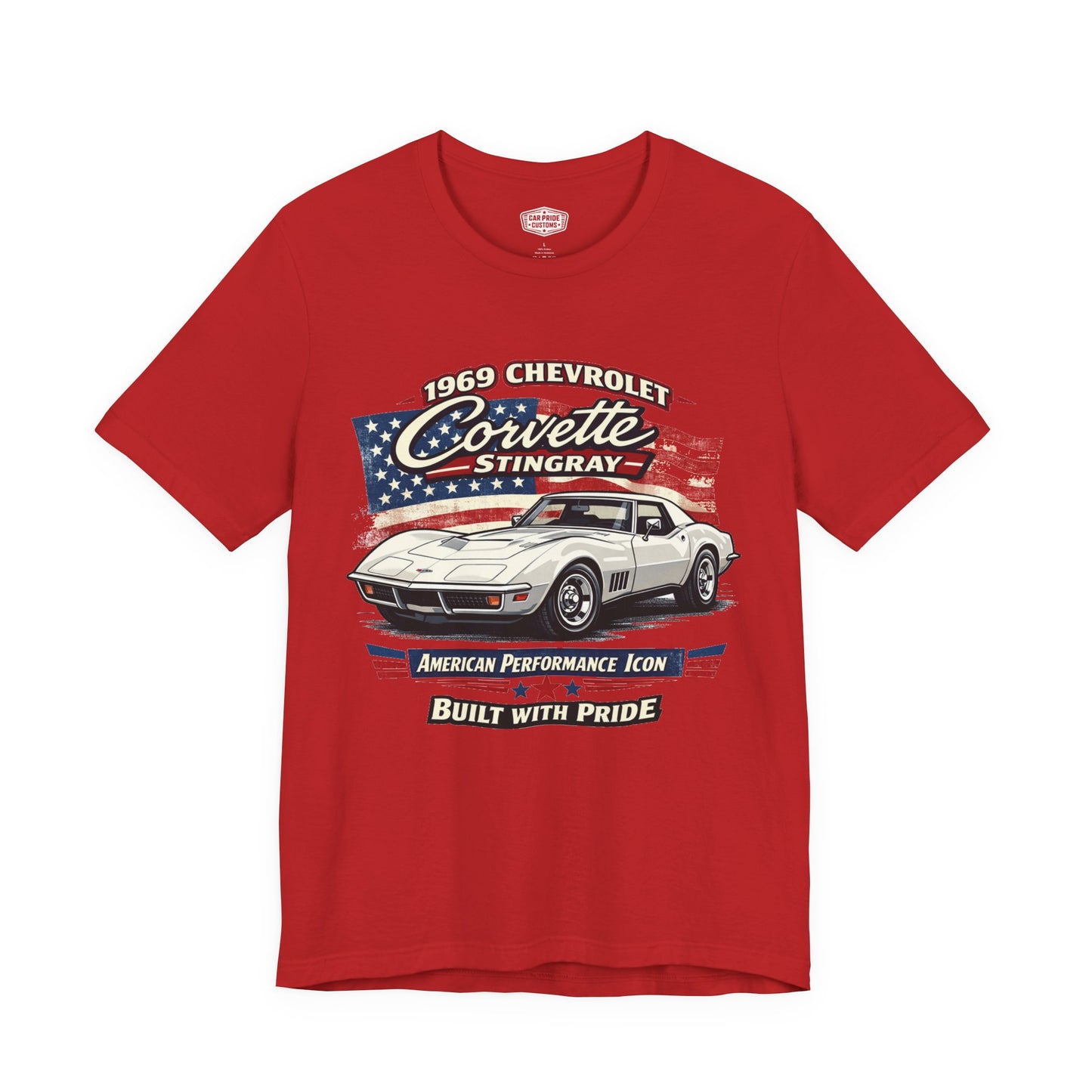 1969 Chevrolet Corvette Stingray White Pride - Premium Tee