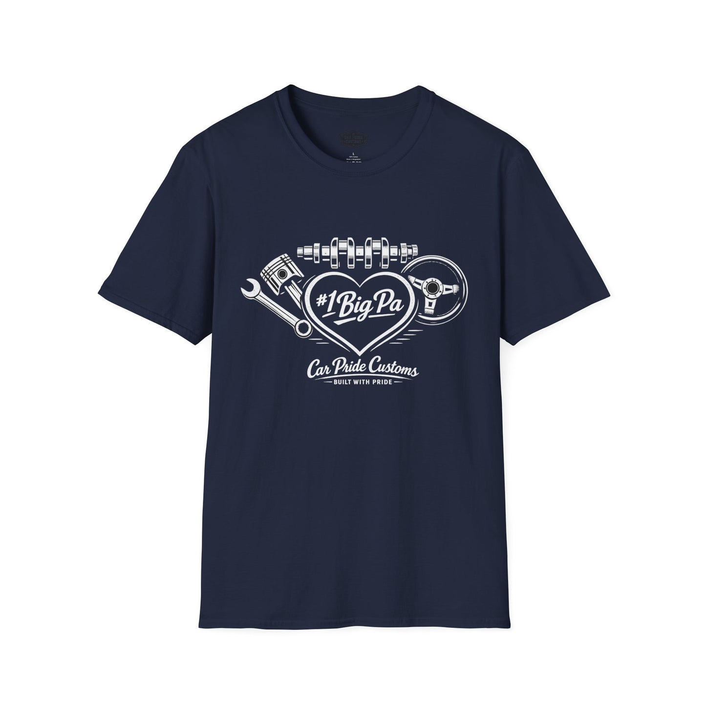 #1 Big Pa Car Shirt | Father’s Day Gift for Grandpa | Car Guy Shirt | Automotive Tee