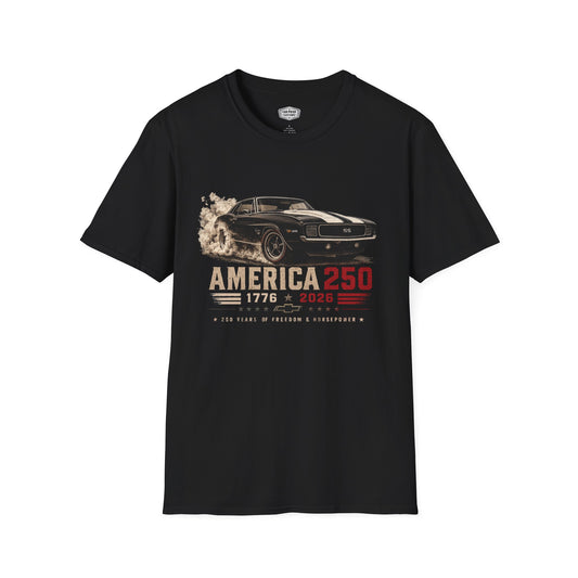 USA 250 Camaro Shirt | USA 250th Anniversary Gift | Classic Car Lover Shirt
