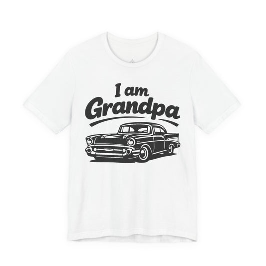 Funny Car T-Shirt | Classic Car Grandpa T-Shirt| Grandpa Car Lover Gift | 1957 Chevrolet Bel Air | I am Grandpa