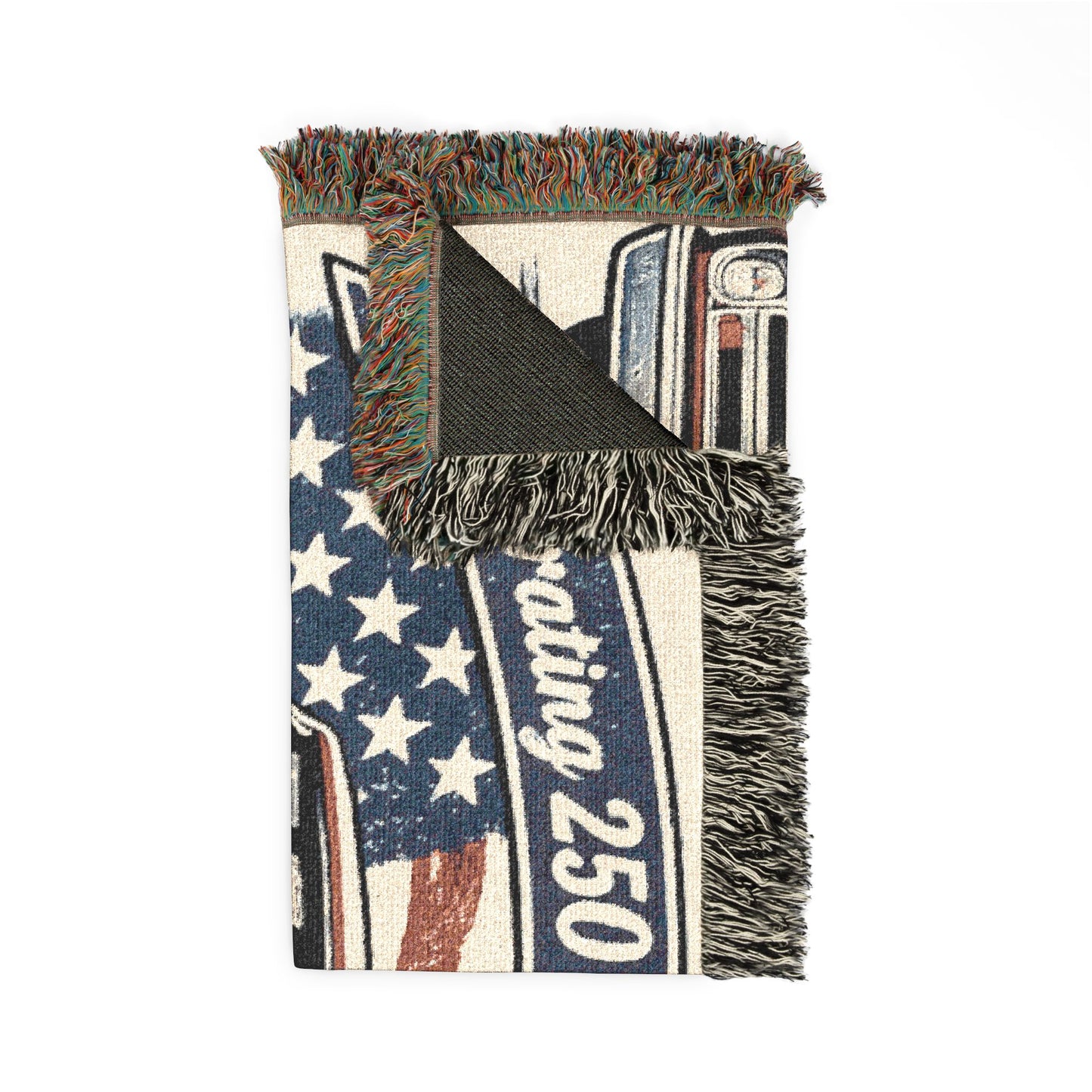 Chevy C10 Pickup SS Woven Throw Americana Patriotic Blanket | Automotive Home Decor | Collector Gift | Fathers Day Gift | Car Lover Gift