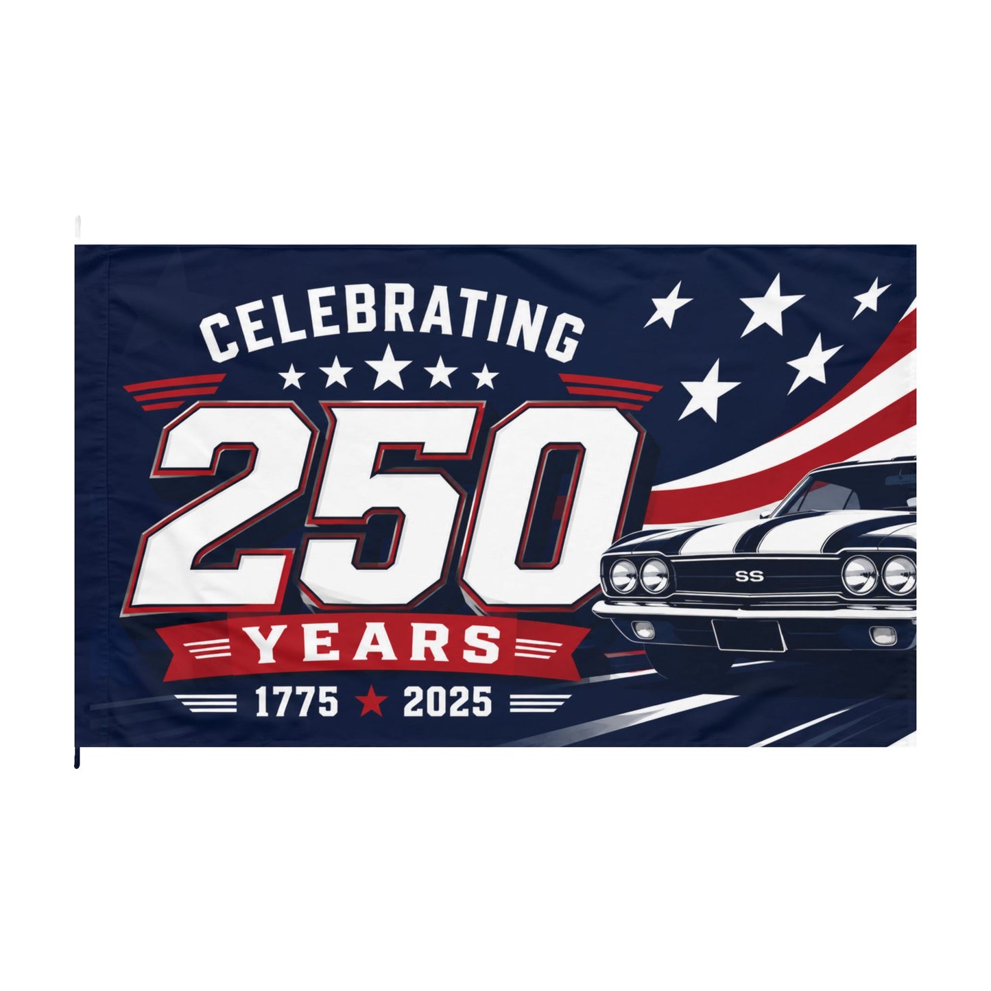 Celebrating 250 Years Chevrolet Chevelle Flag | Chevelle Banner | Car Garage Decor| 60"x36"
