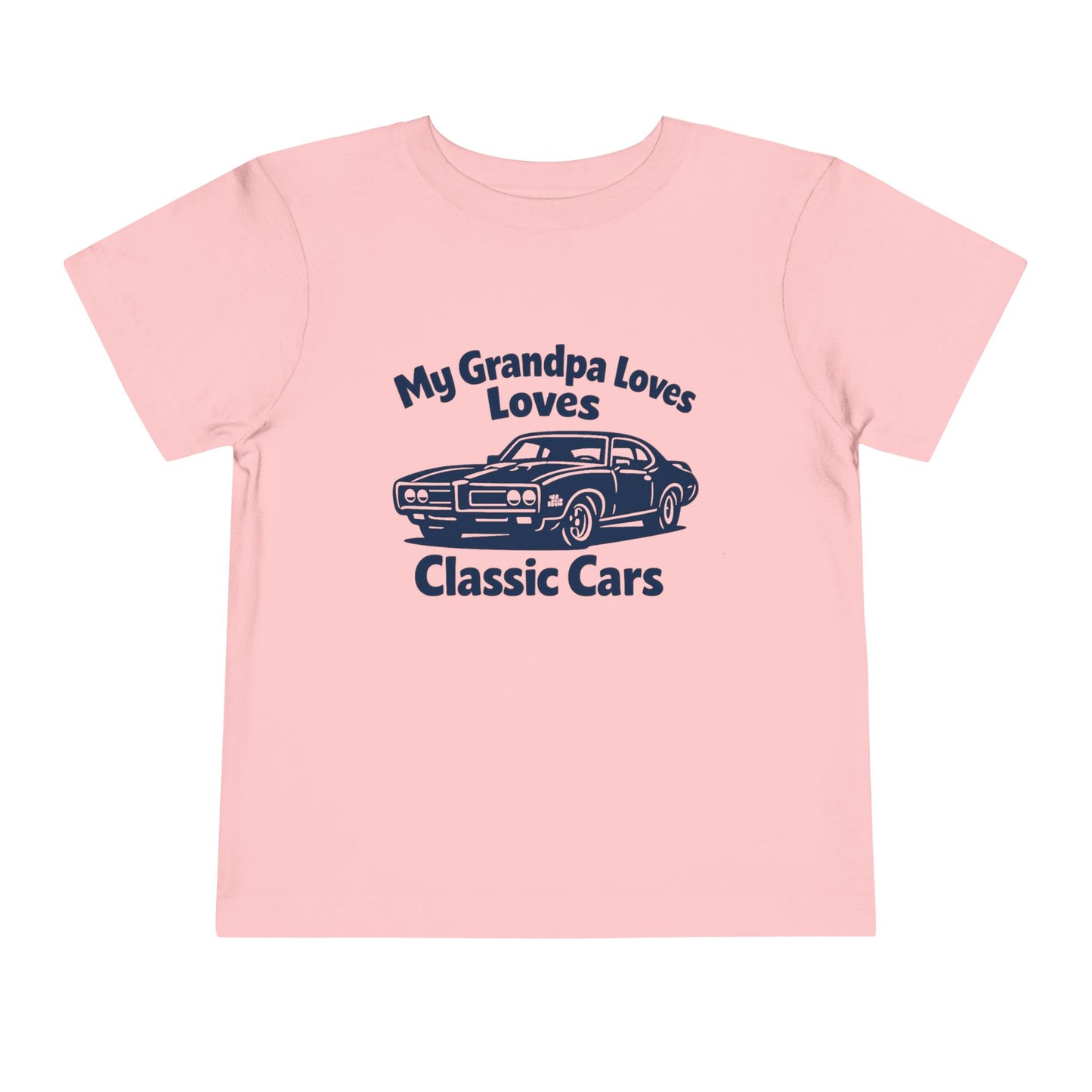 Funny Car T-Shirt | Classic Car Toddler T-Shirt| Grandpa Car Lover Gift | 1969 Pontiac GTO | Grandpa Likes Cars