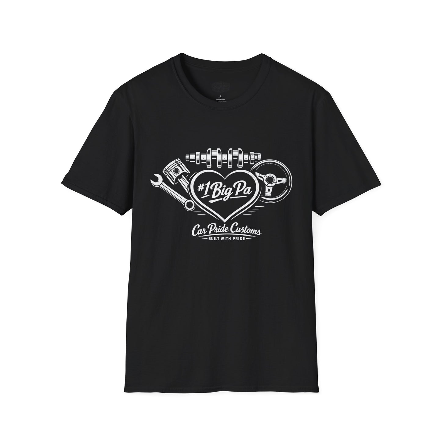 #1 Big Pa Car Shirt | Father’s Day Gift for Grandpa | Car Guy Shirt | Automotive Tee