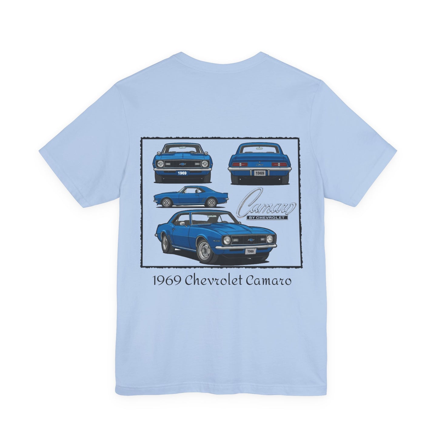 1969 Chevrolet Camaro Blue Stock - Premium Tee