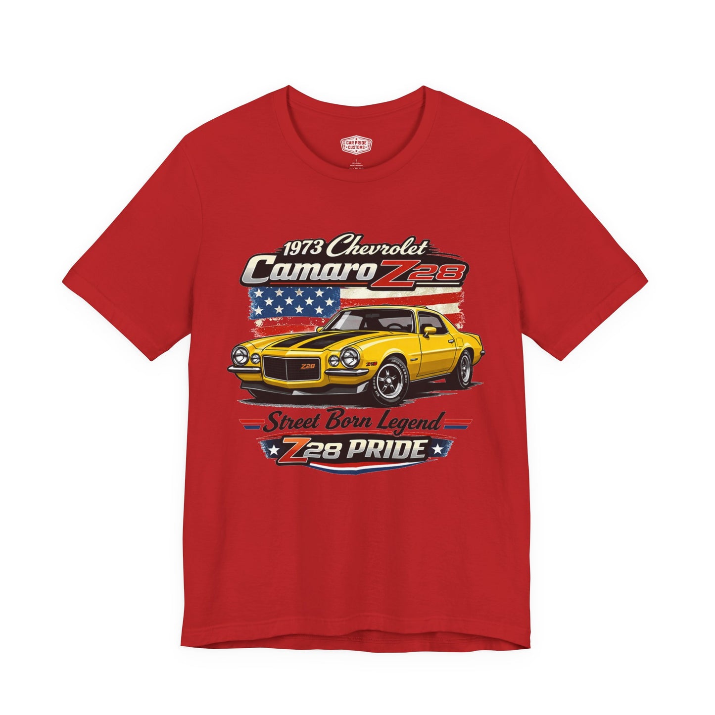 1973 Chevrolet Camaro Shirt | Classic Car Gift for Dad | American Pride | Vintage | Classic | Premium Soft