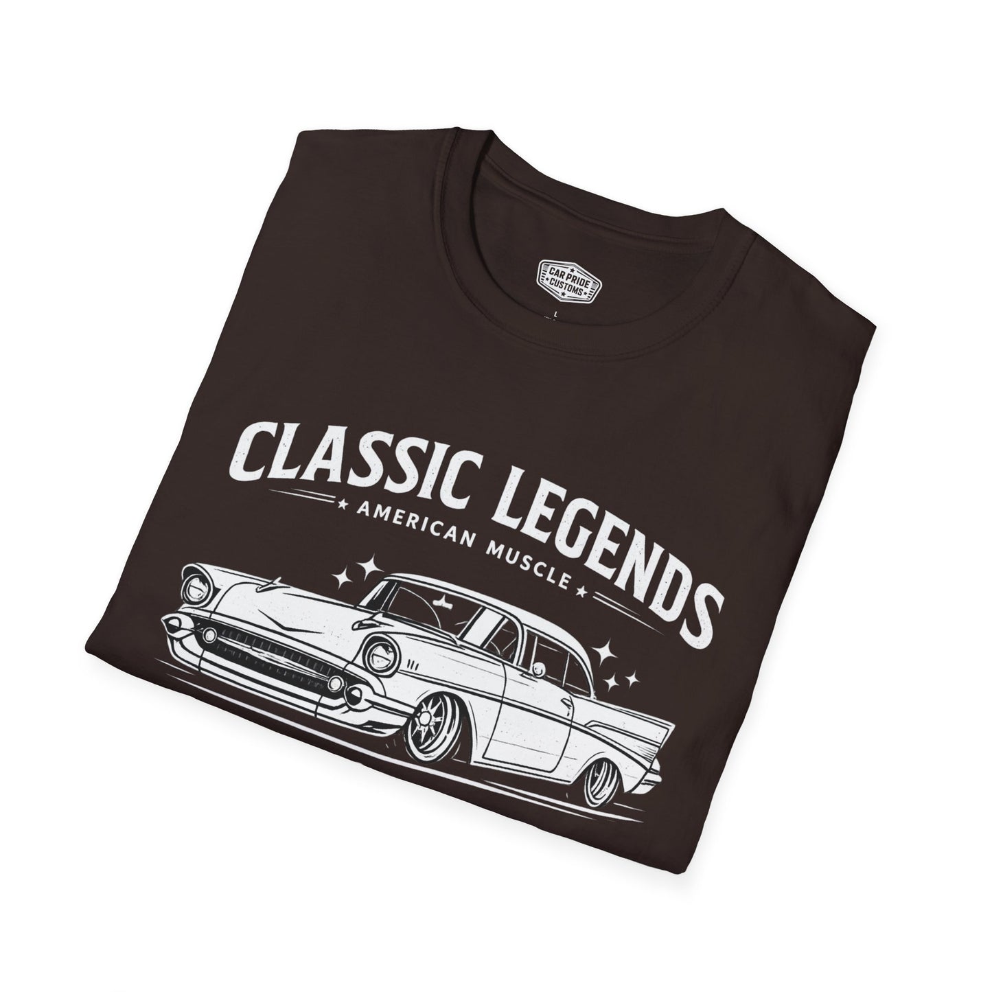 Classic Legends | 1957 Chevy Bel Air T-Shirt | American Muscle Graphic Tee | Tri-Five Chevrolet Shirt