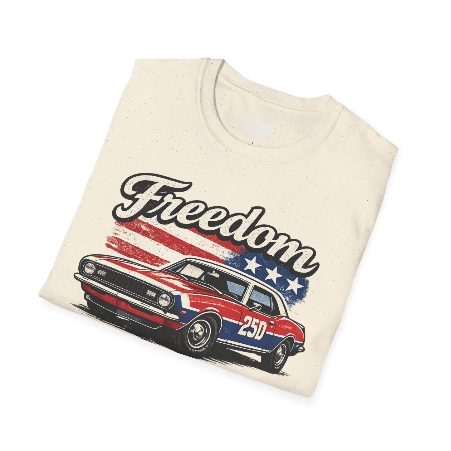 Freedom Camaro 250 Patriotic American Muscle Car T-Shirt | Fathers Day Gift | Car Enthusiast Tee
