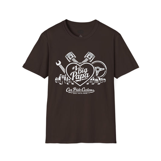 #1 Big Papa Car Shirt | Father’s Day Gift | Car Enthusiast Shirt | Automotive Tee