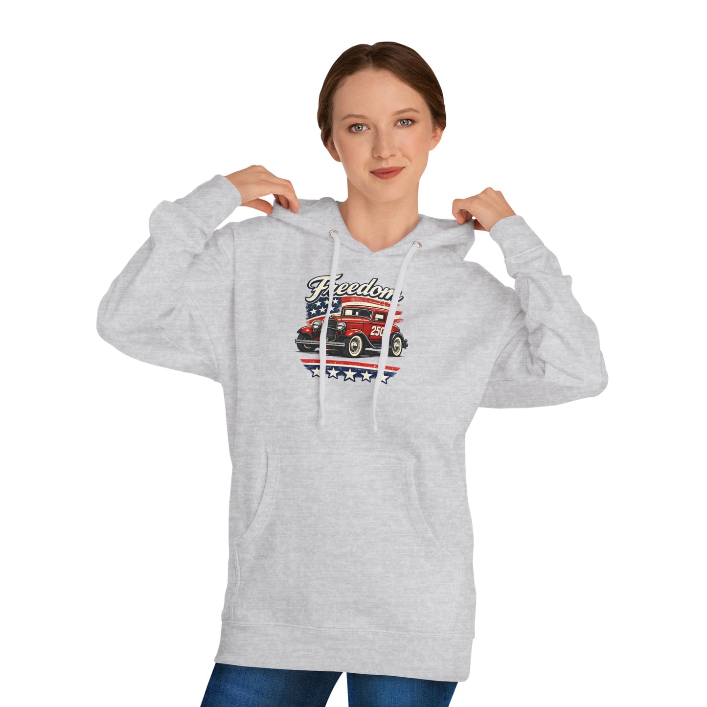 Freedom Ford Deluxe 250 Patriotic American Muscle Car Hoodie| Fathers Day Gift | Car Enthusiast Hoodie