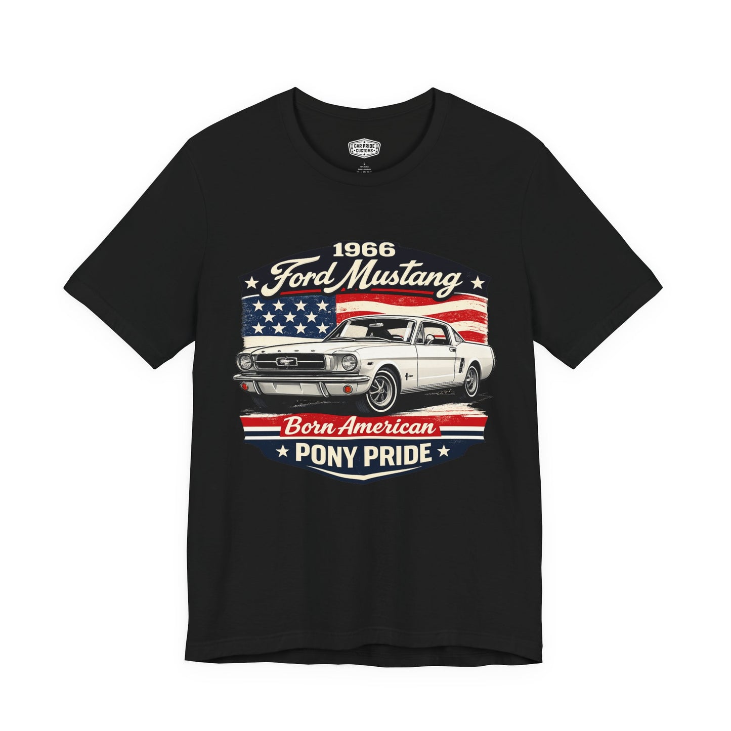 1966 Ford Mustang White Pride - Premium Tee