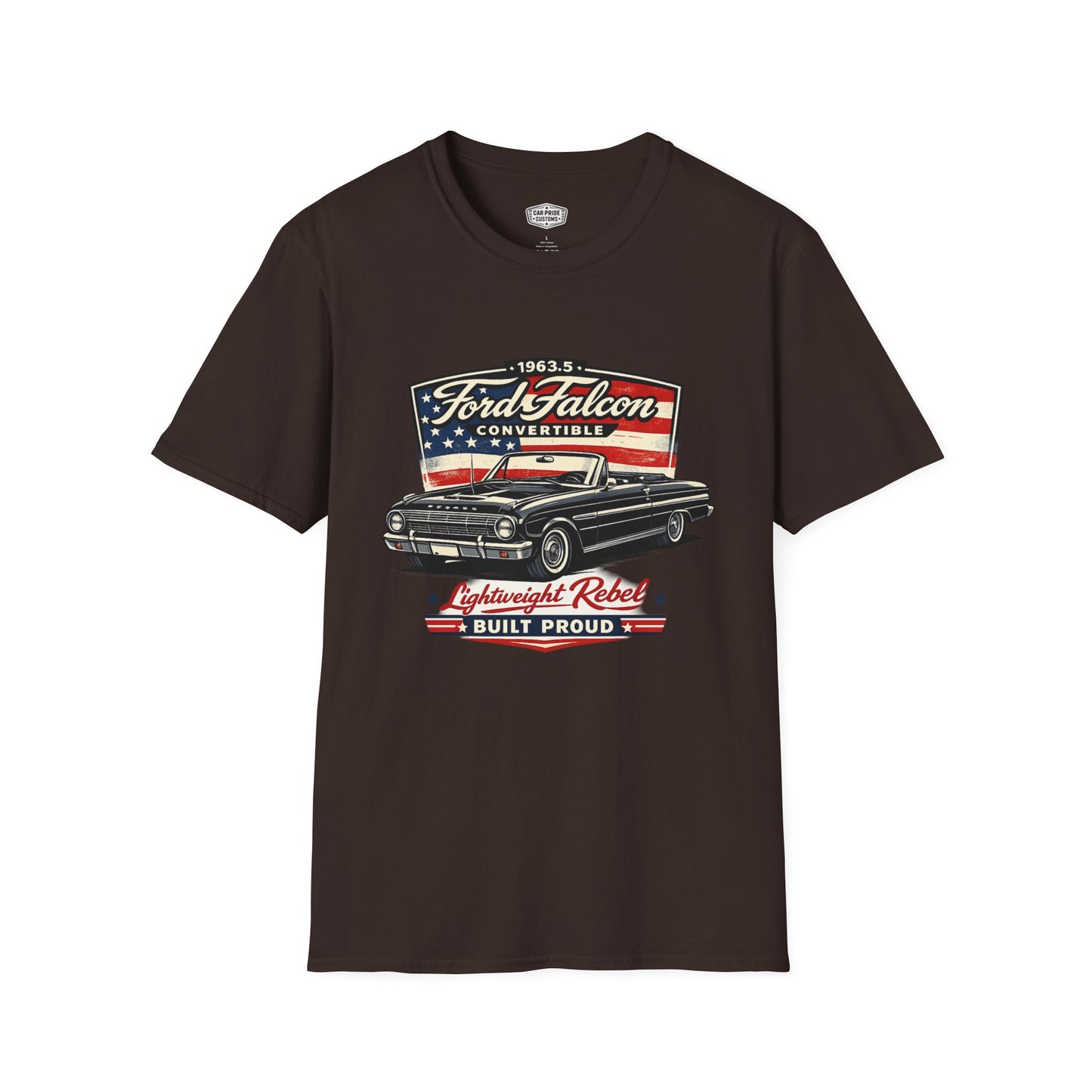 1963.5 Ford Falcon Convertible Black Pride - Standard Tee