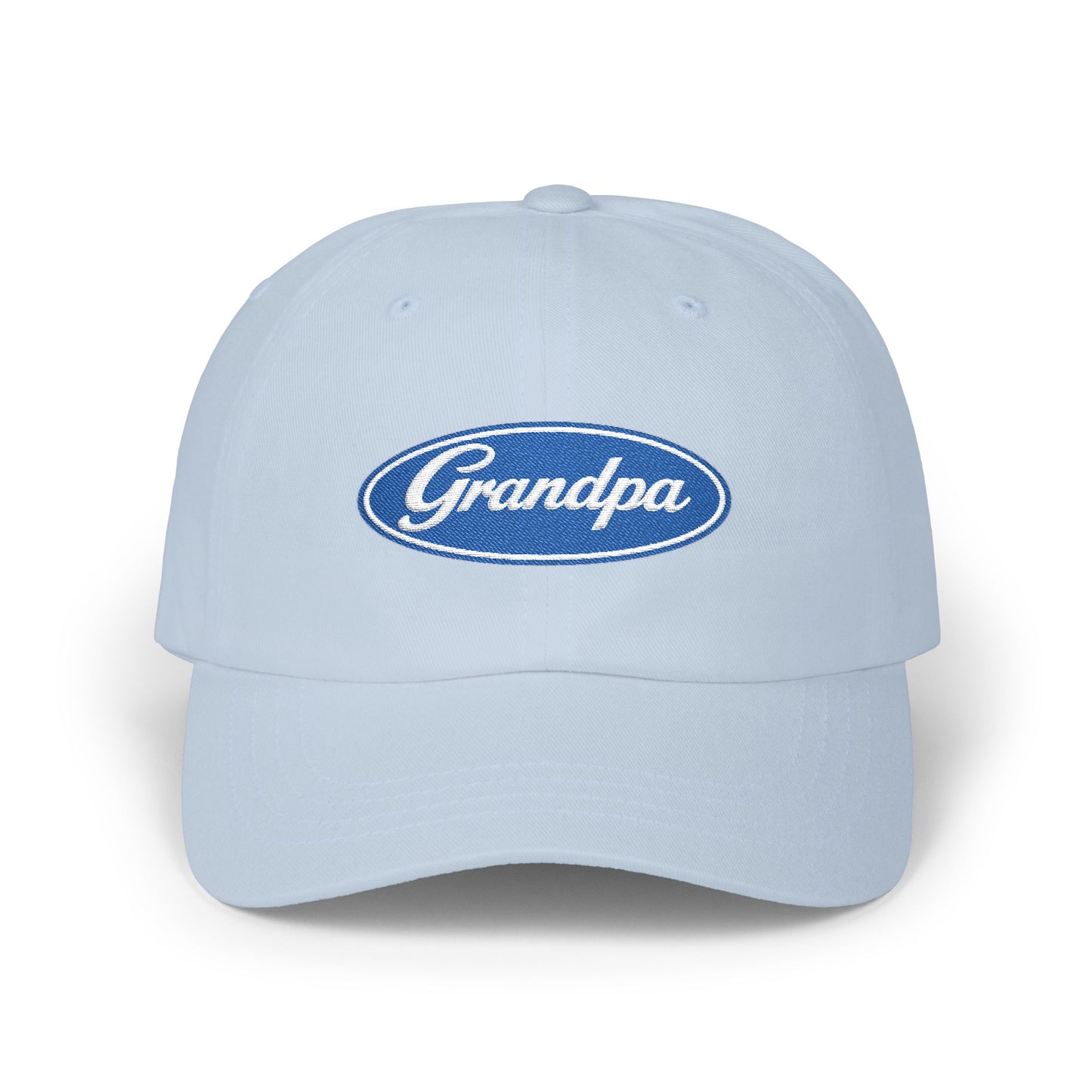 Grandpa Logo Embroidered Hat | Classic Oval Grandpa Cap | Personalized Grandpa Gift | Father's Day Hat for Grandpa | Vintage Style Dad Hat