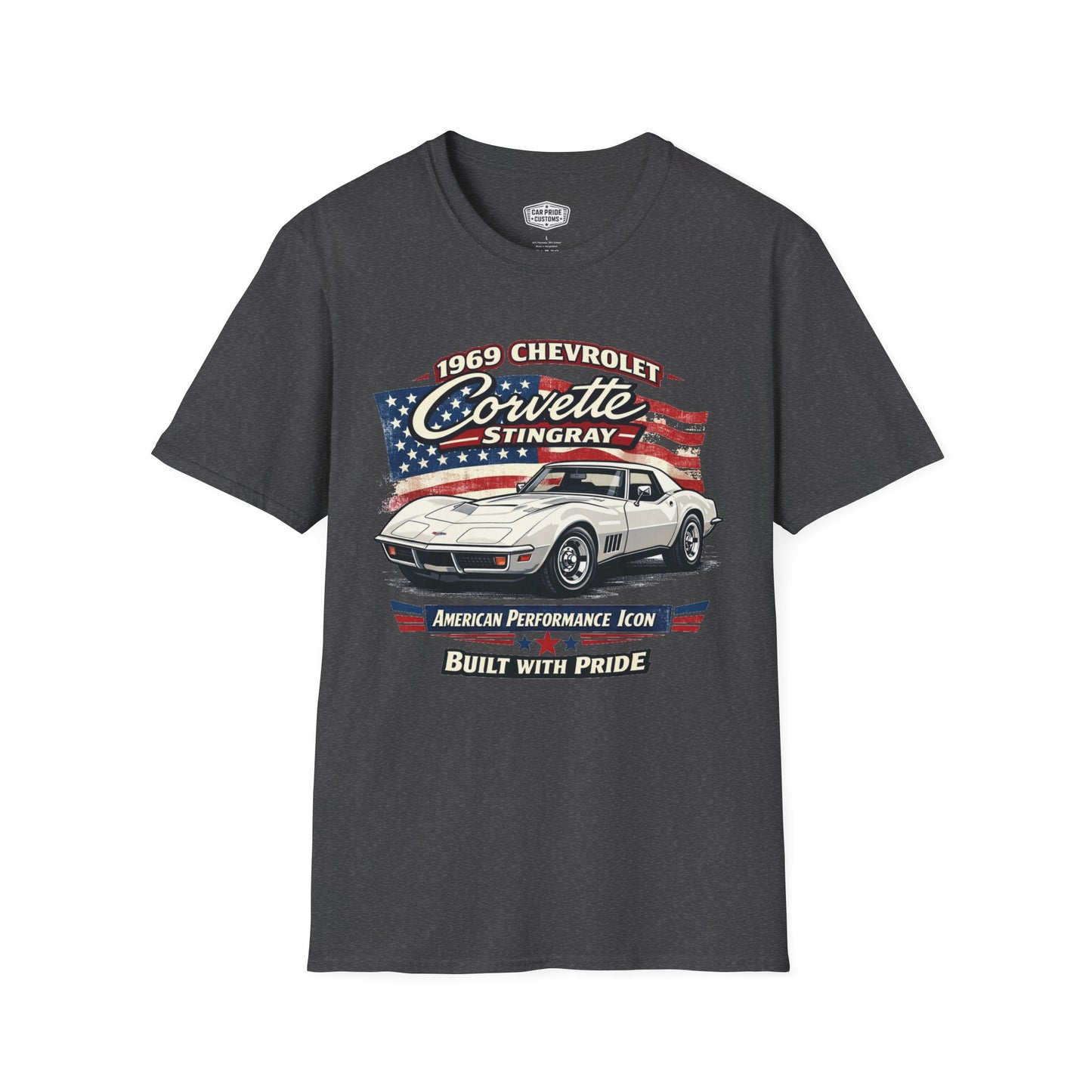 1969 Chevrolet Corvette Stingray White Pride - Standard Tee