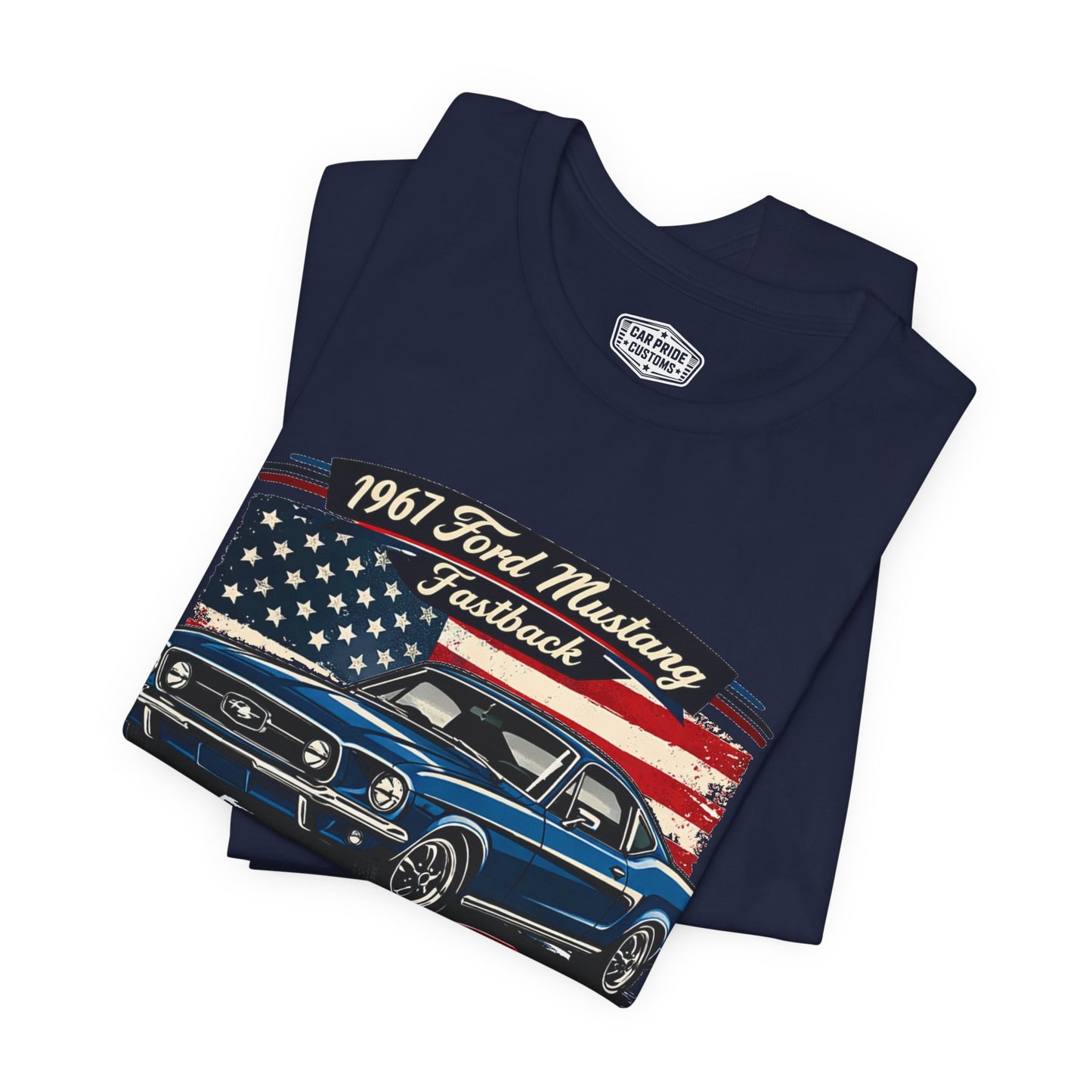 1967 Ford Mustang Fastback Pride - Premium Tee