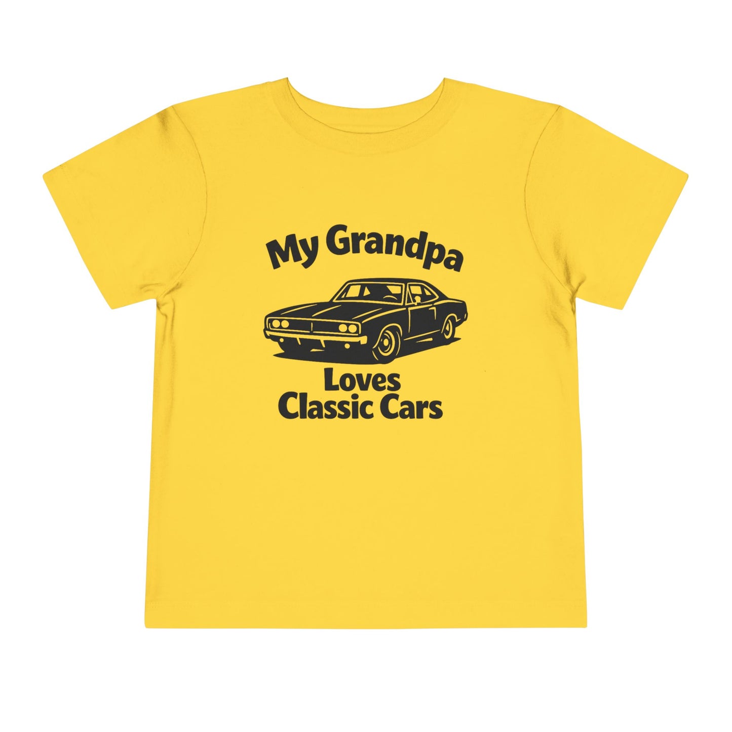 Funny Car T-Shirt | Classic Car Toddler T-Shirt| Grandpa Car Lover Gift | 1968 Dodge Charger | Grandpa Likes Cars