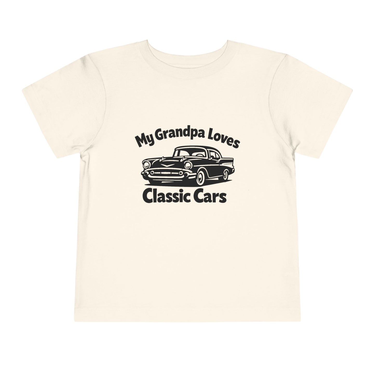 Funny Car T-Shirt | Classic Car Toddler T-Shirt| Grandpa Car Lover Gift | 1957 Chevrolet Bel Air | Grandpa Likes Cars