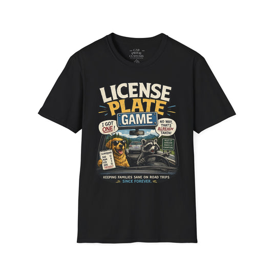License Plate Game | Funny Car Lover T-Shirt | Fathers Day Gift for Dad | Hot Rod | Car Lover Gift