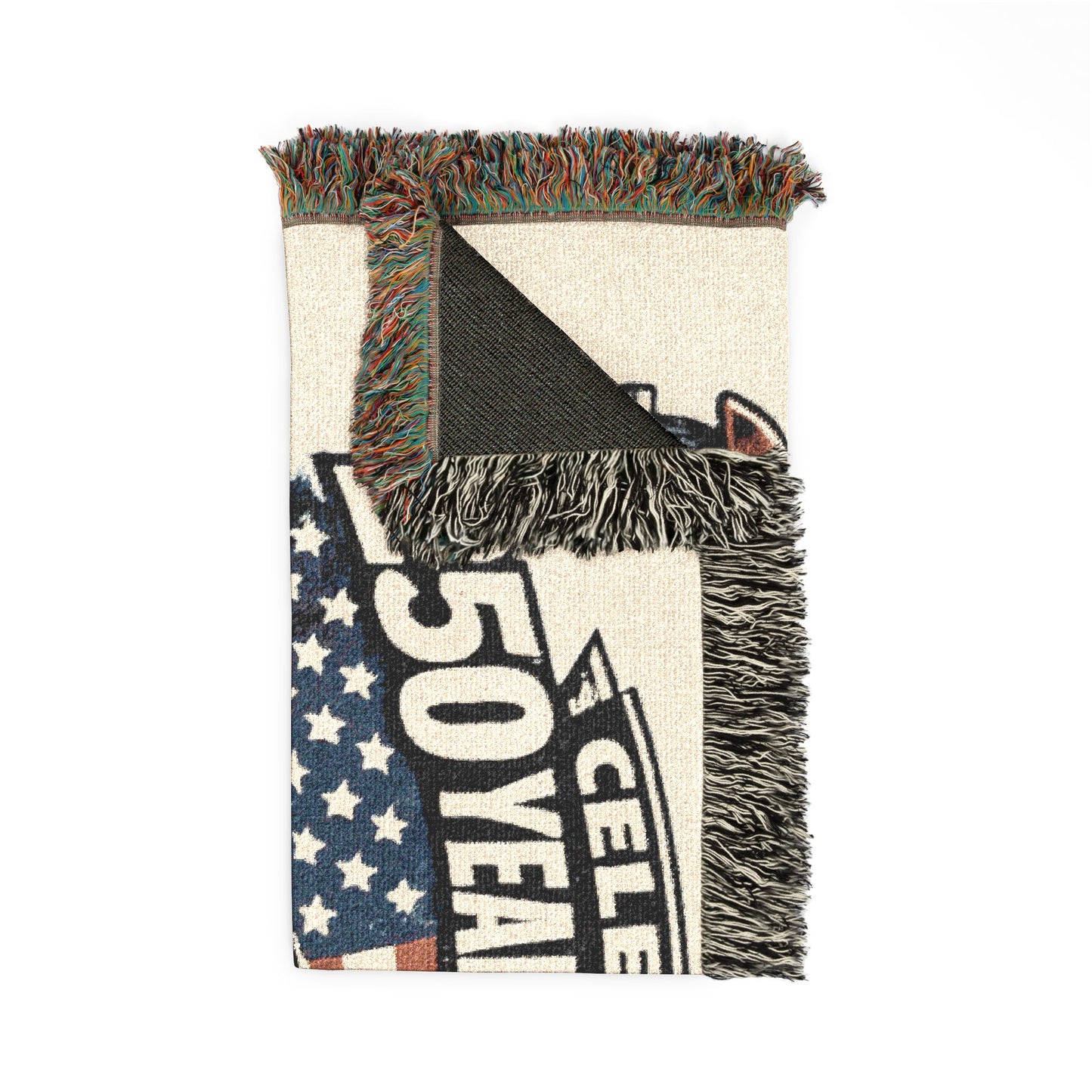 Ford Deluxe Woven Throw Americana Patriotic Blanket | Automotive Home Decor | Collector Gift | Fathers Day Gift | Car Lover Gift