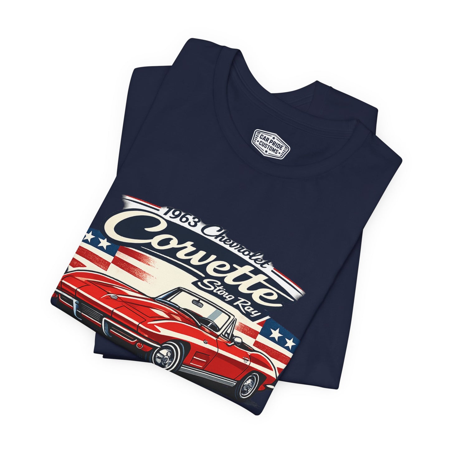 1963 Chevrolet Corvette Stingray Convertible Pride - Premium Tee