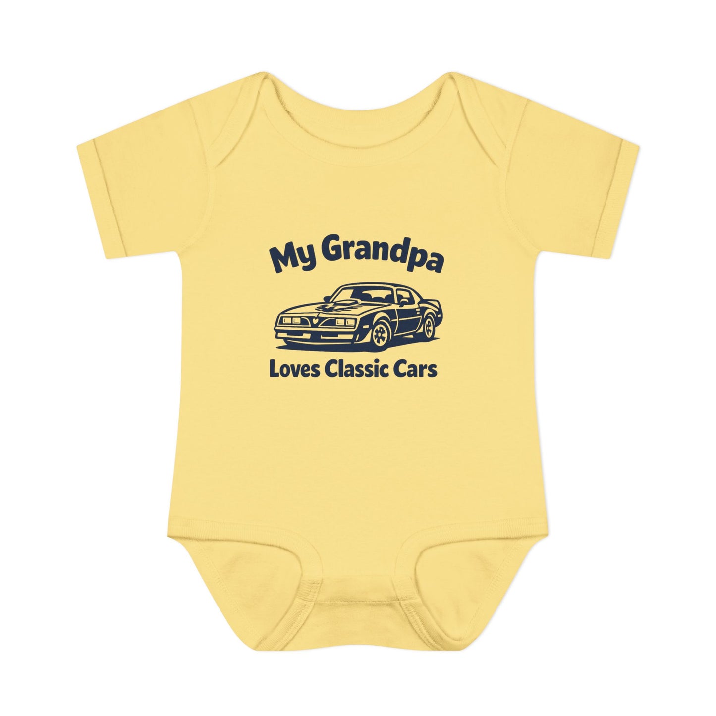 Funny Car Baby Onesie | Classic Car | Grandpa Car Lover Gift | 1979 Pontiac Trans AM | Grandpa Likes Cars