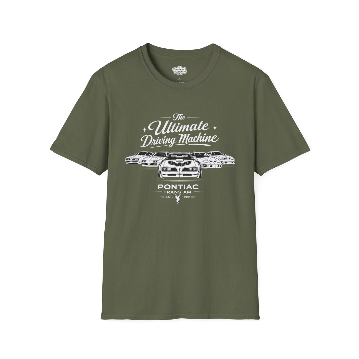 Pontiac Trans Am Evolution T-Shirt | Ultimate Driving Machine Muscle Car Graphic Tee | Vintage Pontiac Shirt