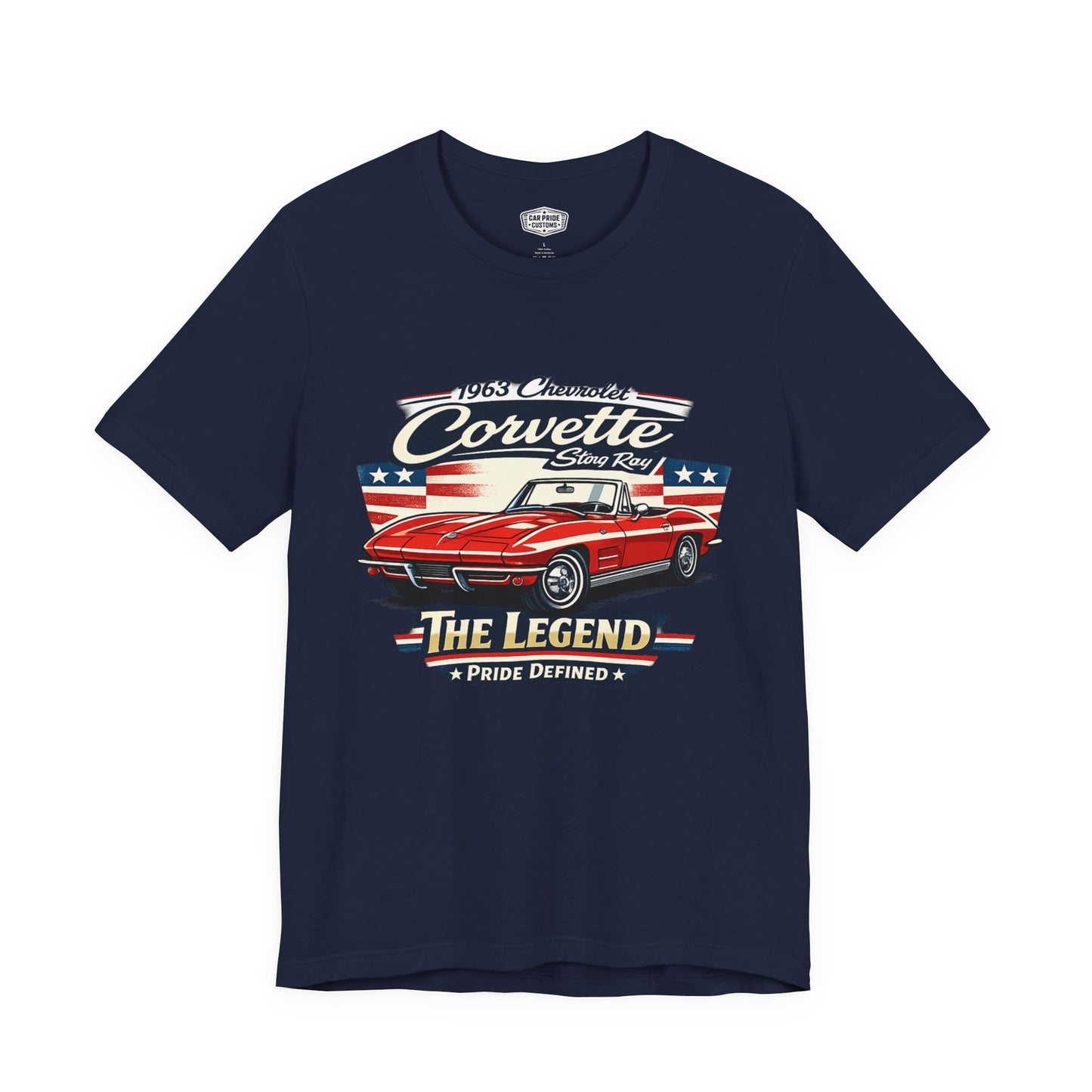 1963 Chevrolet Corvette Stingray Convertible Pride - Premium Tee