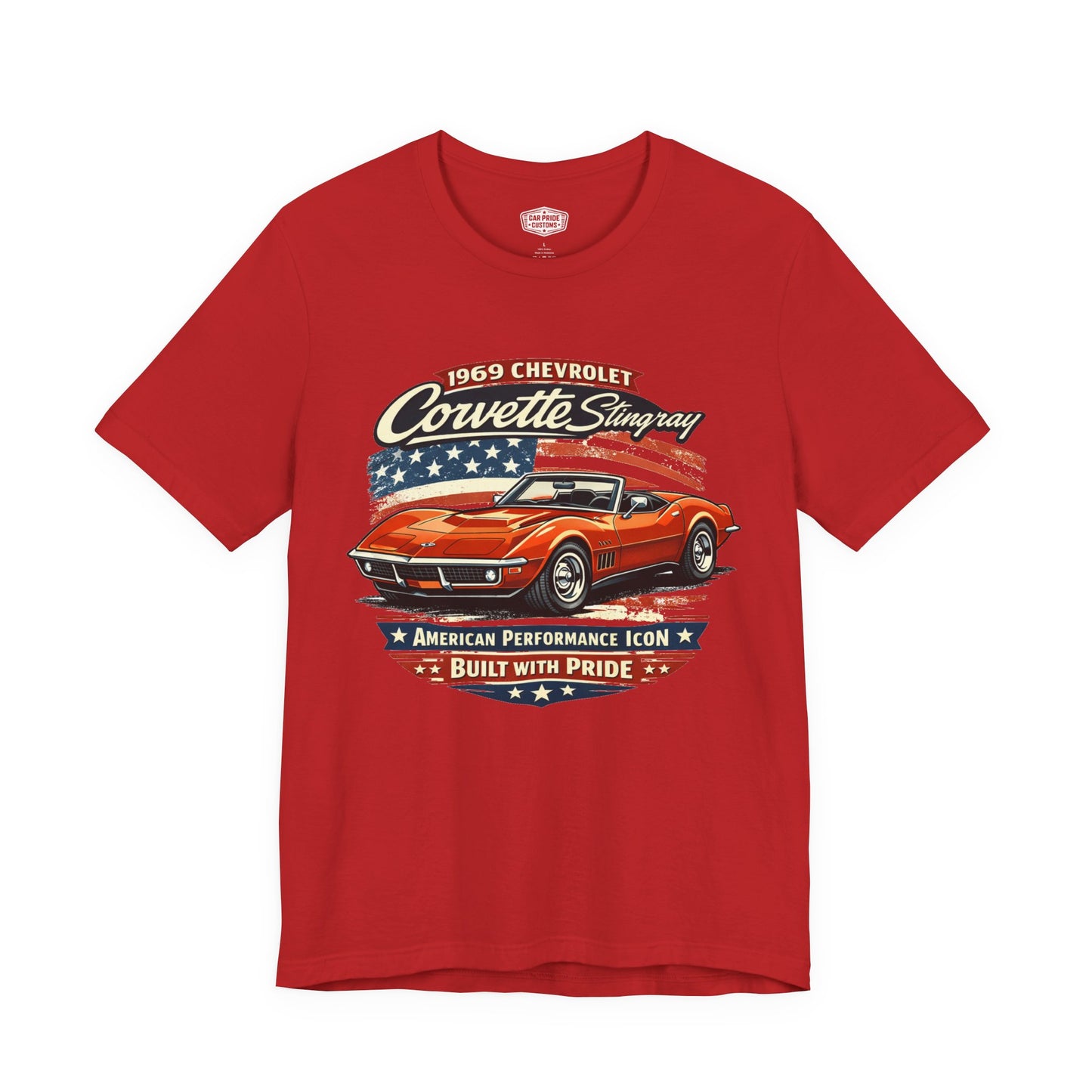 1969 Chevrolet Corvette Stingray Convertible Burnt Orange Pride - Premium Tee