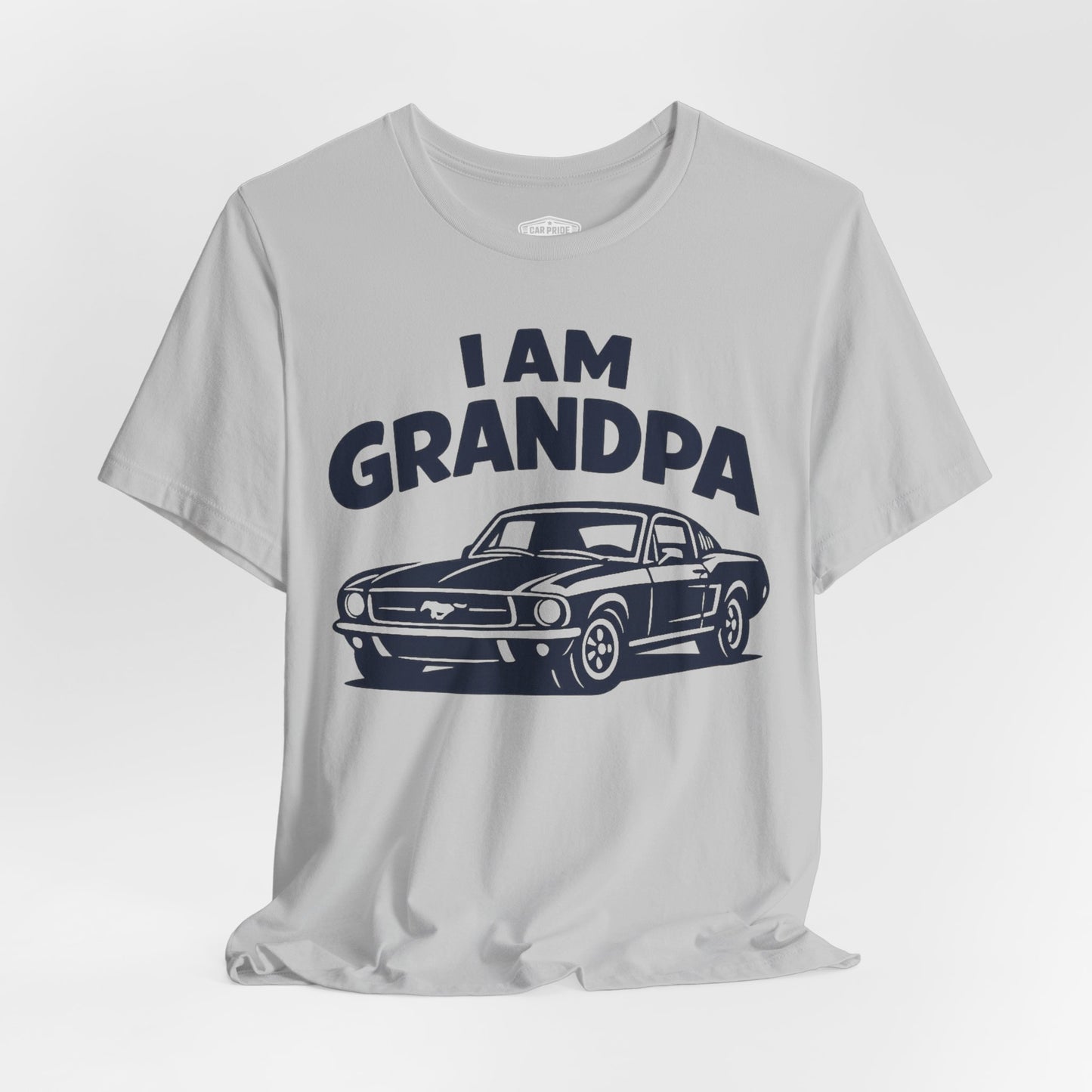 Funny Car T-Shirt | Classic Car Grandpa T-Shirt| Grandpa Car Lover Gift | 1968 Ford Mustang | I am Grandpa