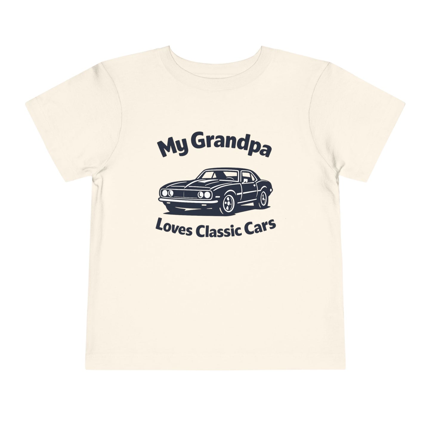 Funny Car T-Shirt | Classic Car Toddler T-Shirt| Grandpa Car Lover Gift | 1968 Chevrolet Camaro | Grandpa Likes Cars
