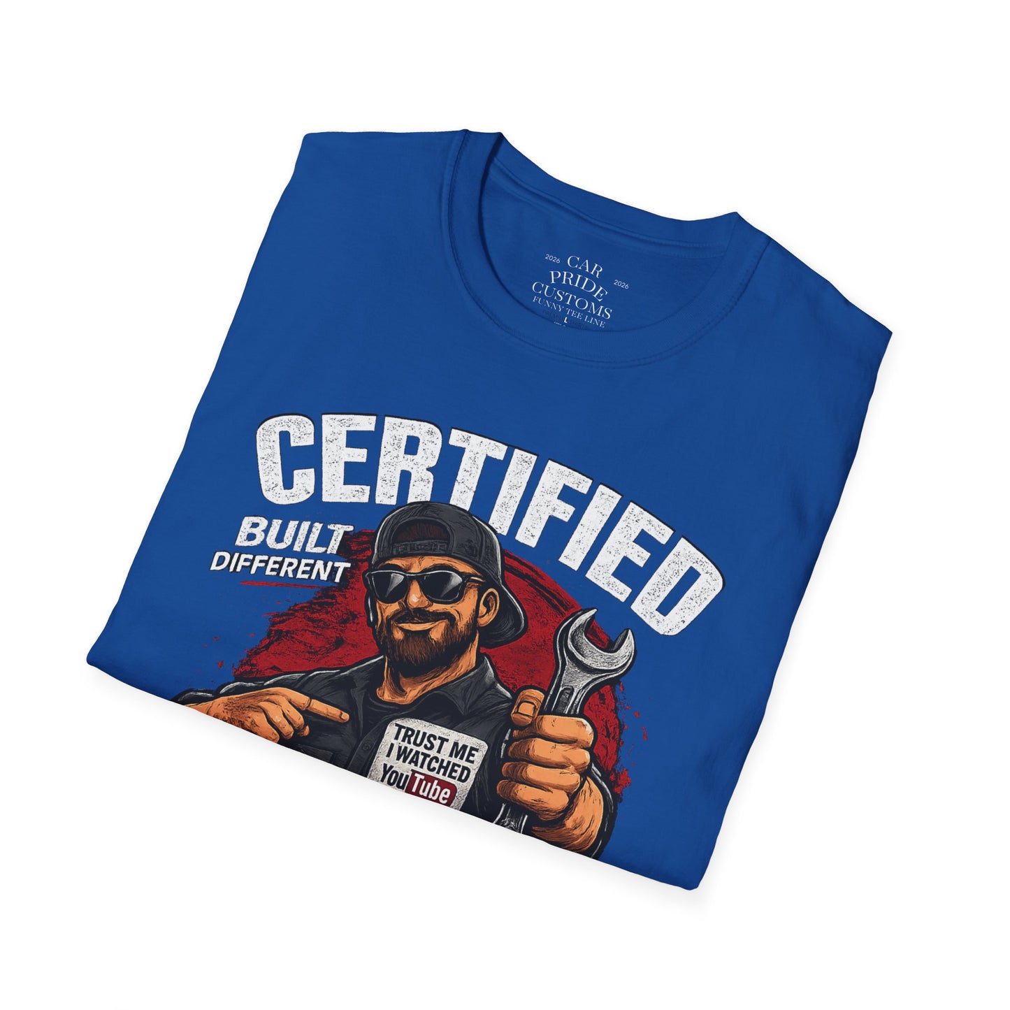 Certified Mechanic Guy T-Shirt | Funny Car Lover T-Shirt | Fathers Day Gift for Dad | Hot Rod | Car Lover Gift