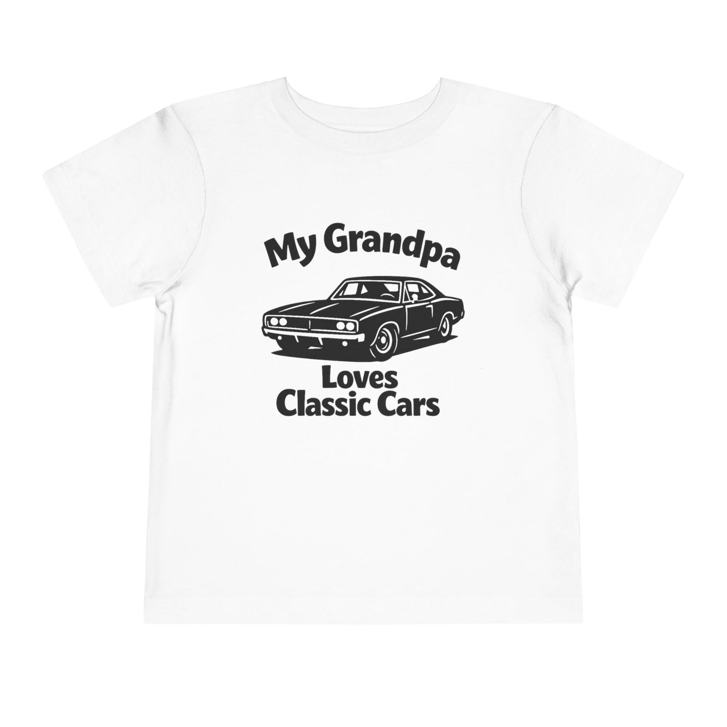 Funny Car T-Shirt | Classic Car Toddler T-Shirt| Grandpa Car Lover Gift | 1968 Dodge Charger | Grandpa Likes Cars