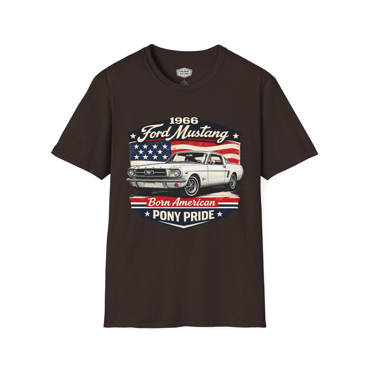 1966 Ford Mustang White Pride - Standard Tee