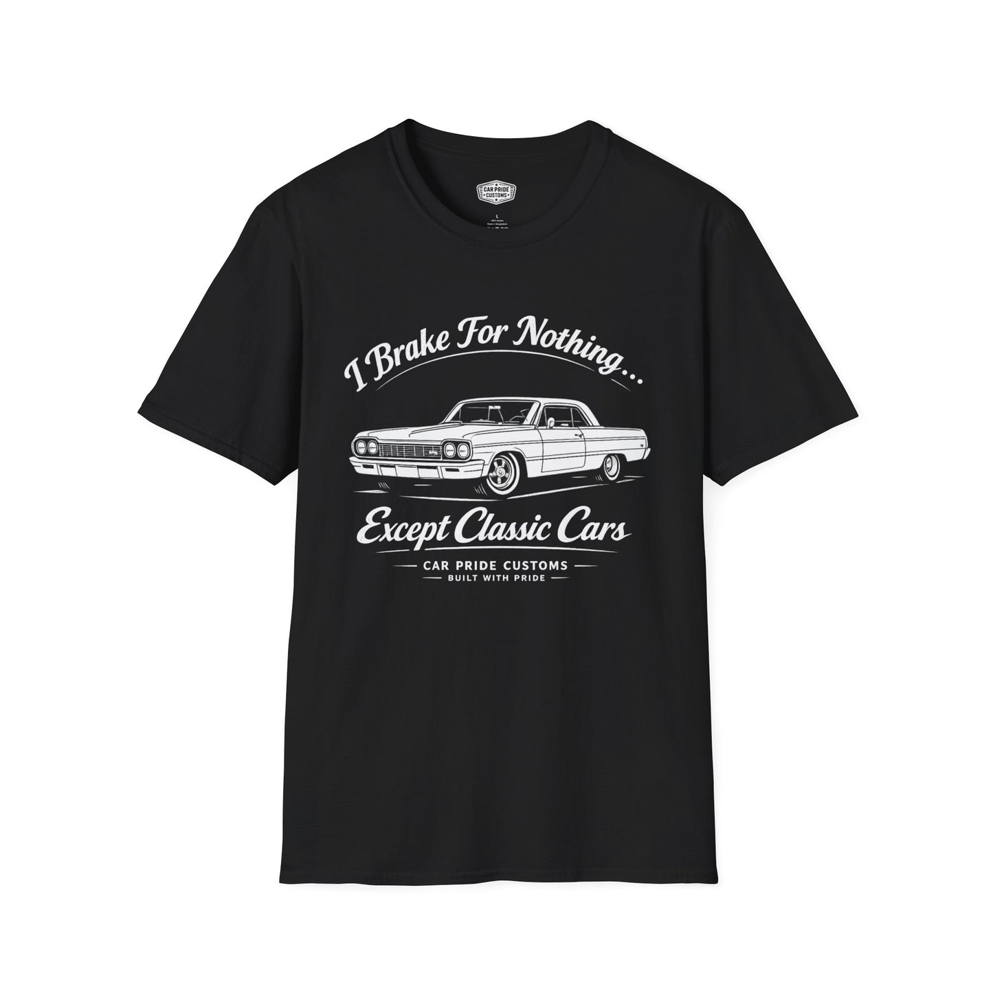 Funny Car T-Shirt | Car Guy Gift | Mechanic Shirt | 1964 Chevrolet Impala SS | I Brake for Nothing
