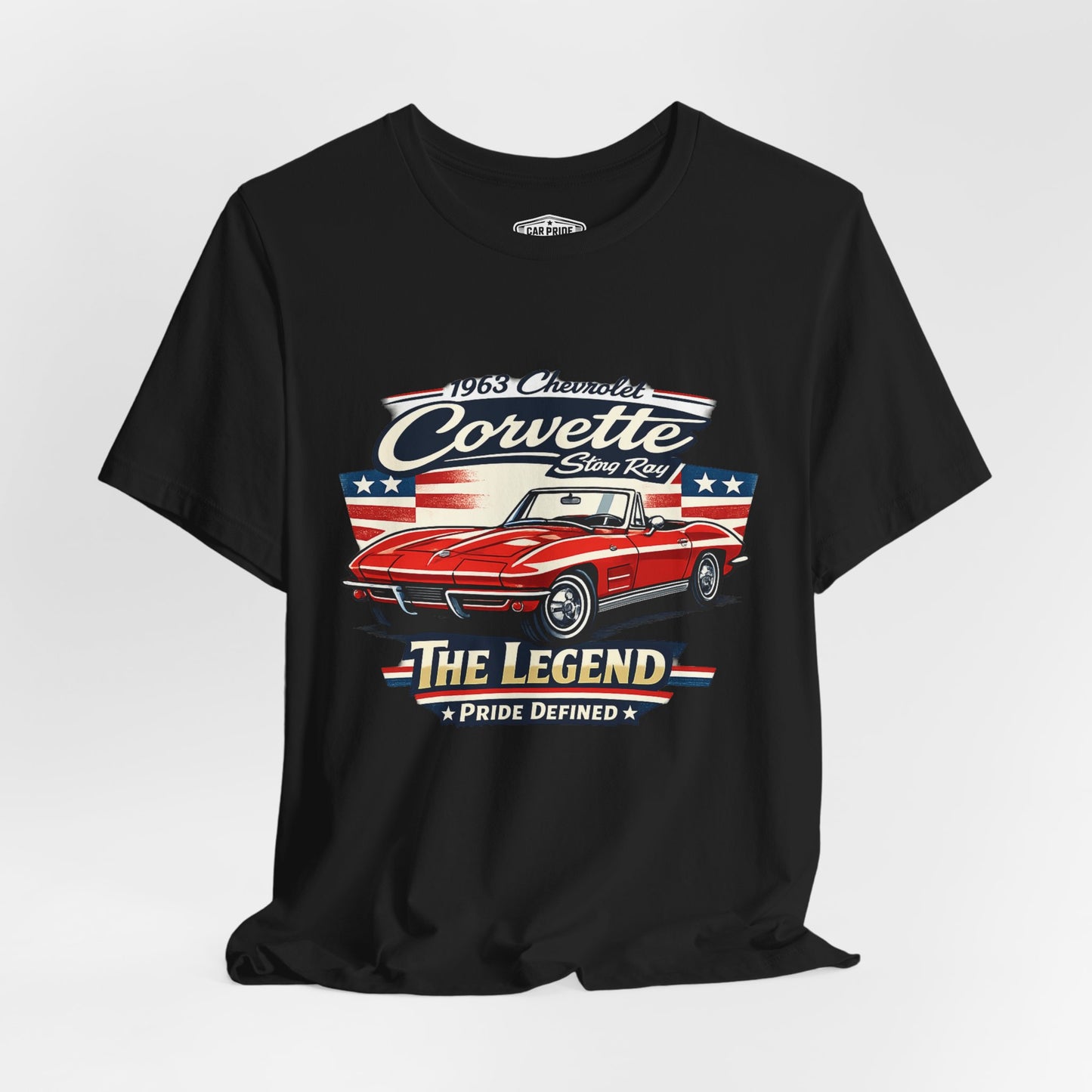 1963 Chevrolet Corvette Stingray Convertible Pride - Premium Tee