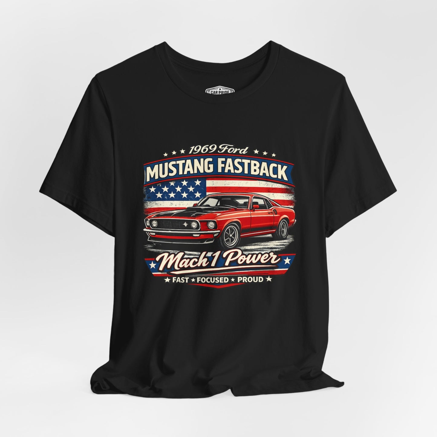 1969 Ford Mustang Fastback Mach 1 Pride - Premium Tee