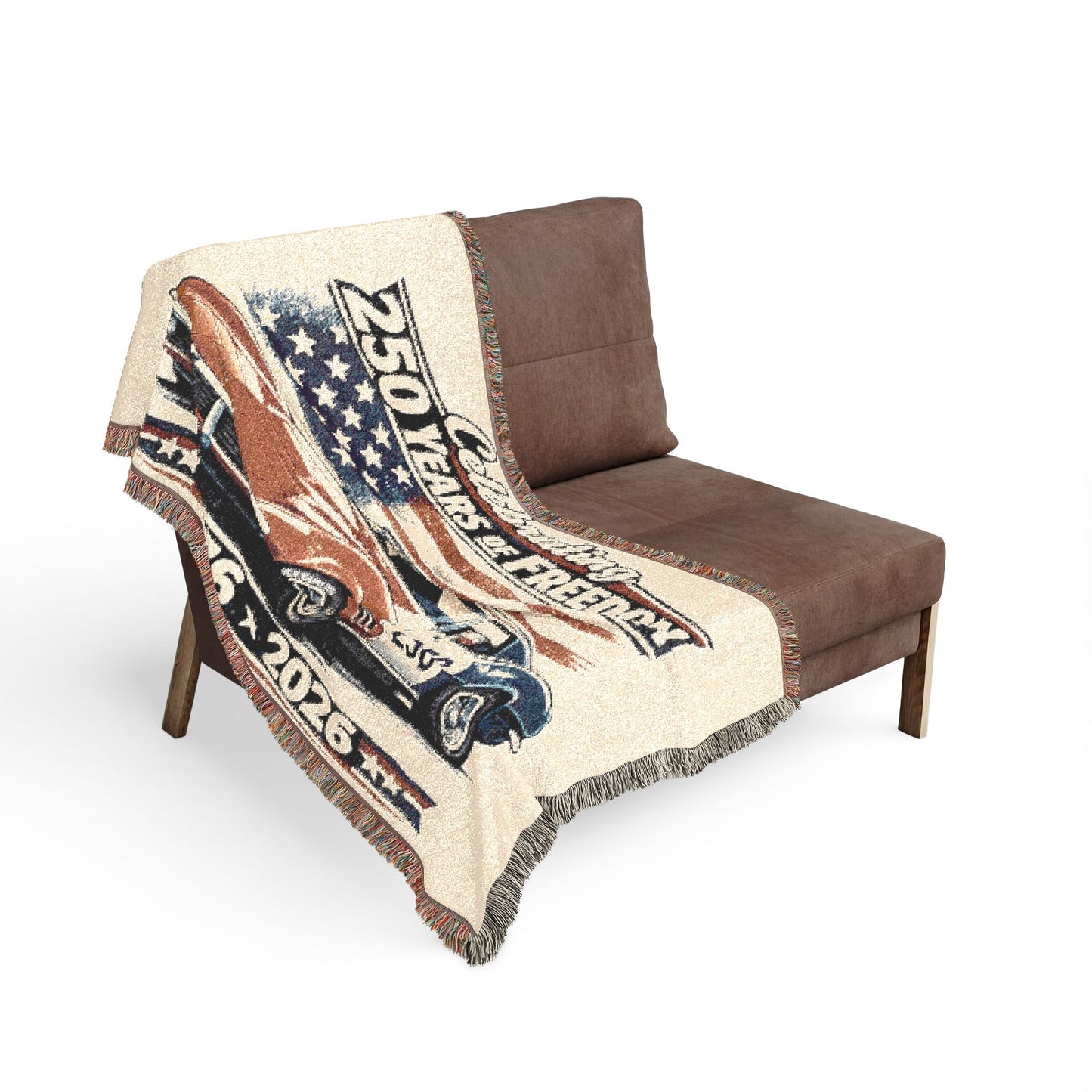 Corvette Woven Throw Americana Patriotic Blanket | Automotive Home Decor | Collector Gift | Fathers Day Gift | Car Lover Gift