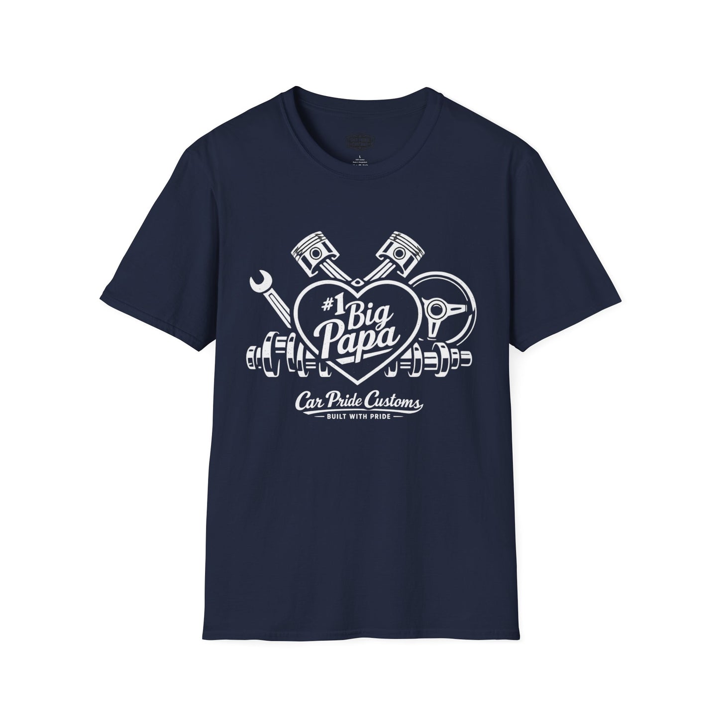 #1 Big Papa Car Shirt | Father’s Day Gift | Car Enthusiast Shirt | Automotive Tee