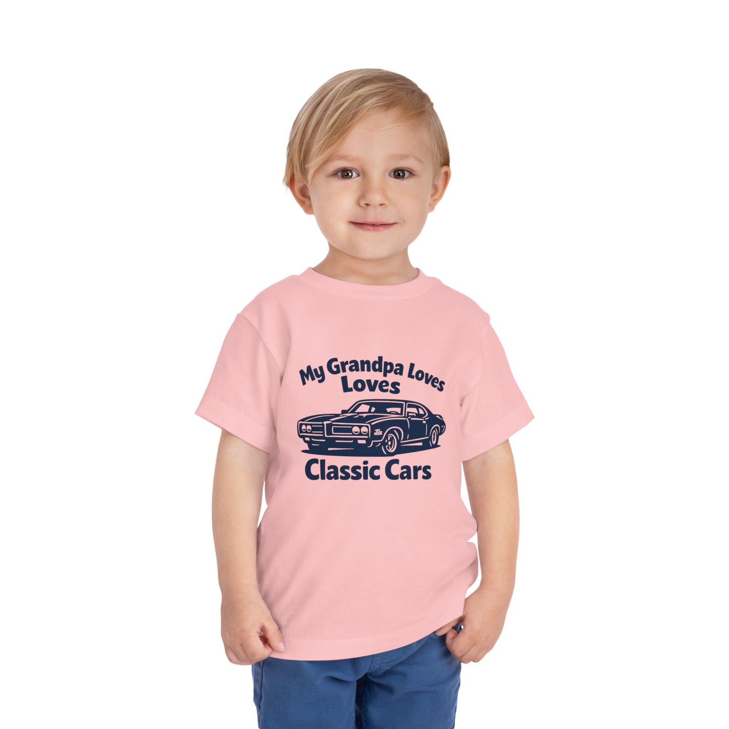 Funny Car T-Shirt | Classic Car Toddler T-Shirt| Grandpa Car Lover Gift | 1969 Pontiac GTO | Grandpa Likes Cars